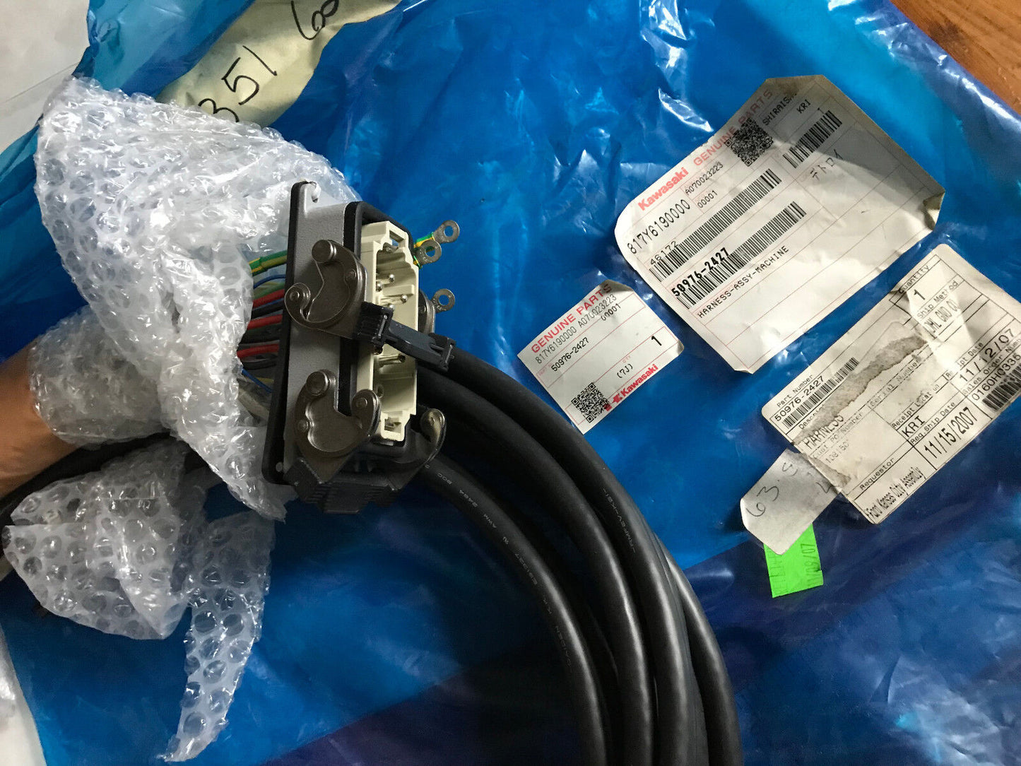 Kawasaki 50976-2427 Xjt2m,Daiden E91337,Tec 071017 Servo Motor Wire Cable X4a,Sb