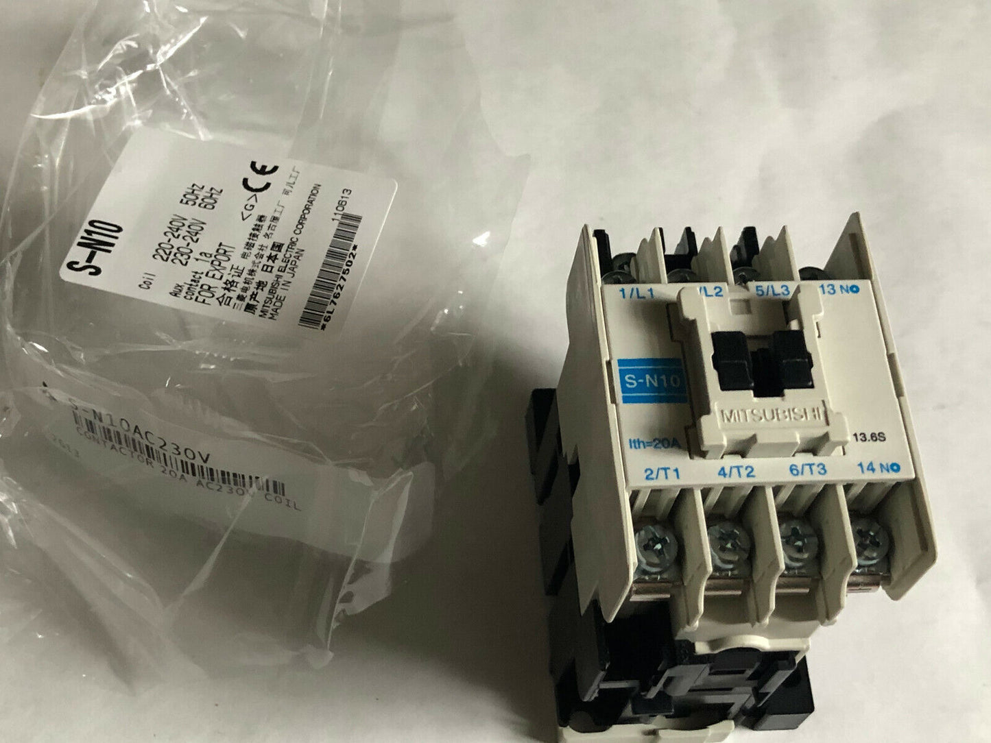 New Mitusbishi Electric S-N10,S-N10ac230v. Magnetic Contactor,20A,220V Coil,Sv