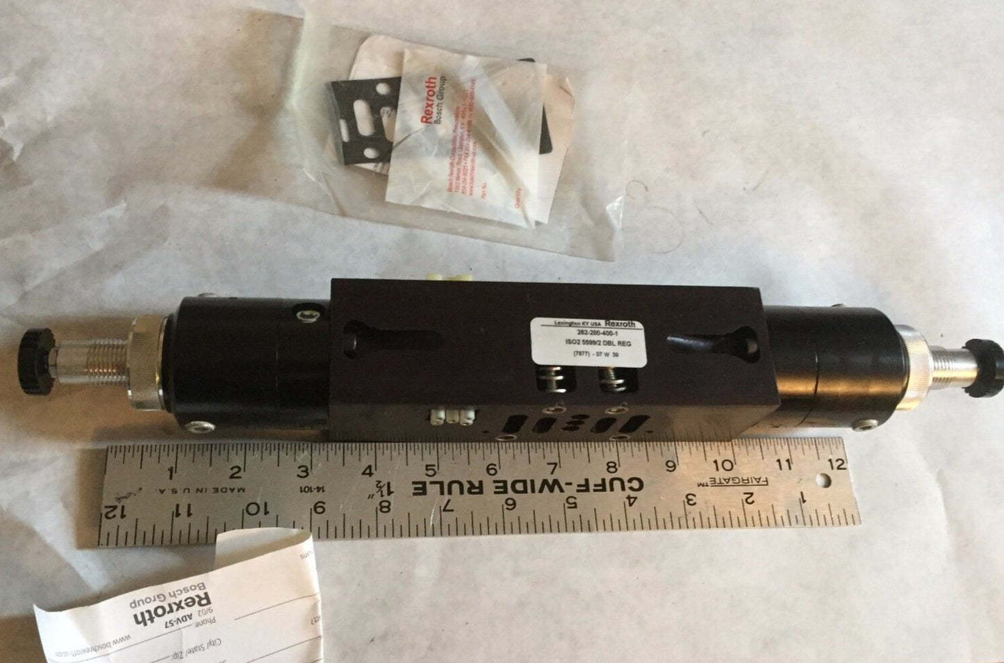 New Rexroth 262-280-400-1,Rexroth Iso2 5592/2 Pneumatic Valve Manifold,Te