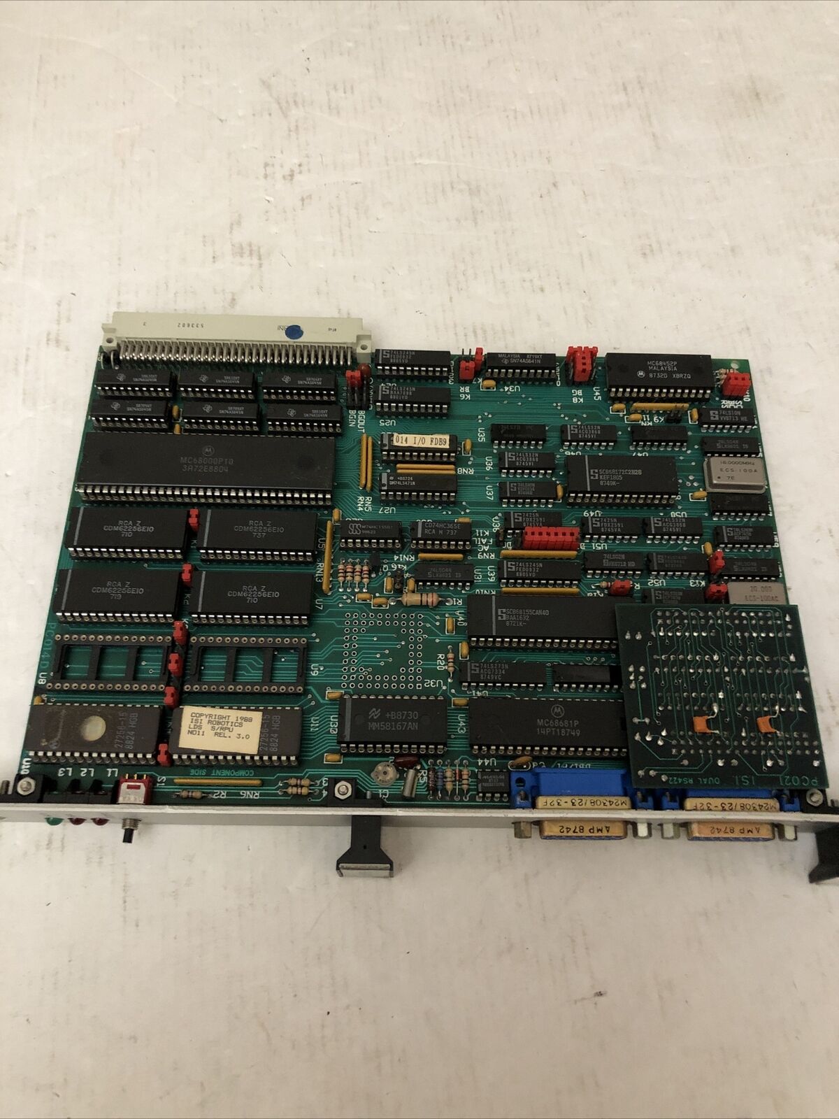 Isi S/Rpu,Pc014e,Pc021a, Norgren Control Card S/Rpu P1/P2 15Pin Connector,Eb