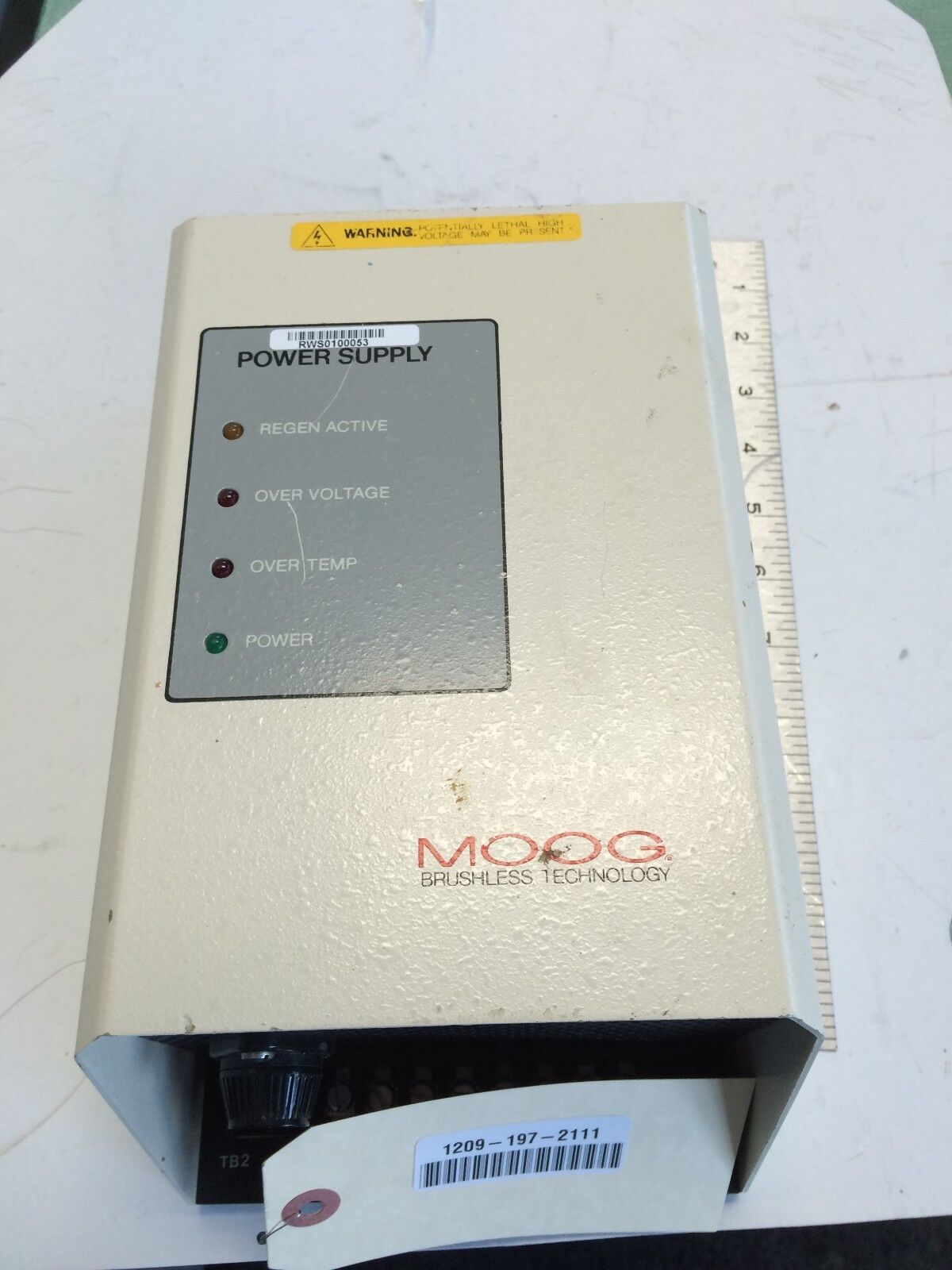 Moog 150-101B Servo Controller Power Supply, 230 Vac, 15 Kw,Ew