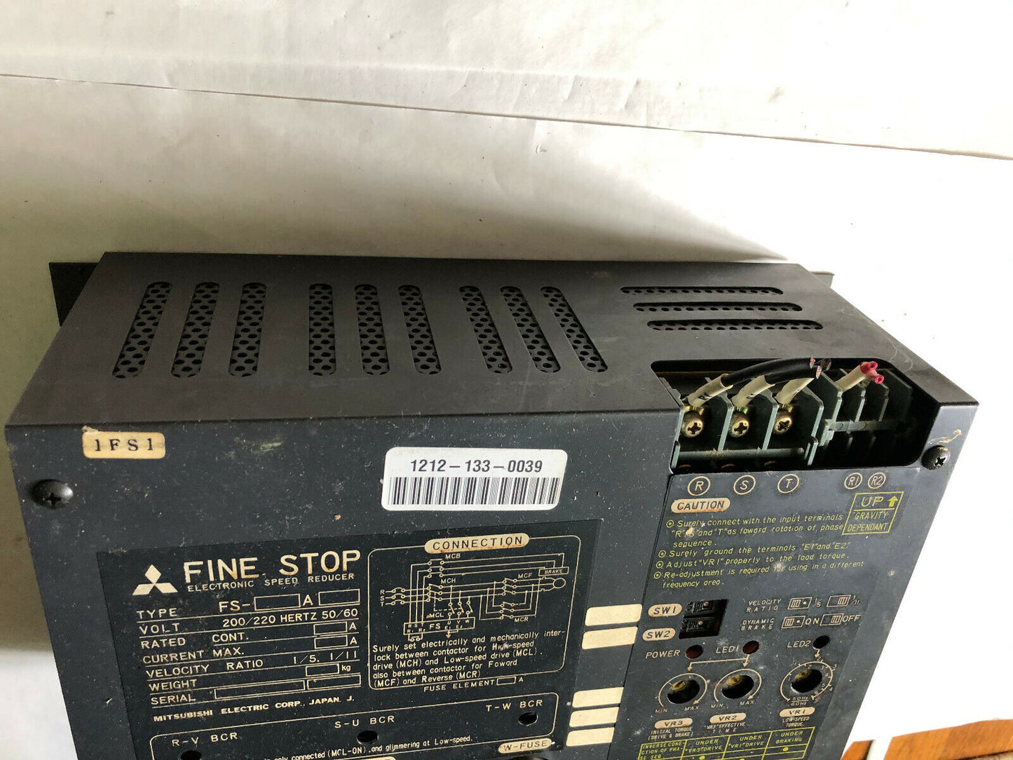 Reliance Electric Fs-A Electronic Speed Reducer,200/220 V,Fine Stop Fs A,Ha,Ev