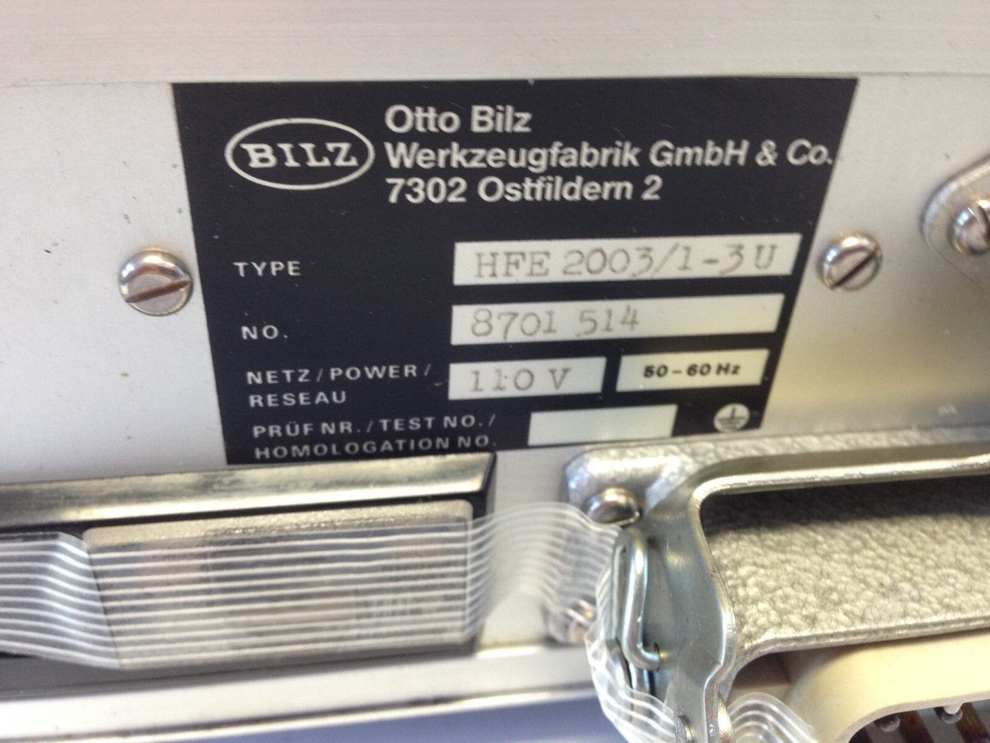 Otto Bilz Hfe 2003/1-3U Universal Hf Reciever, 110 Vac Hfe 2003 ,Dc