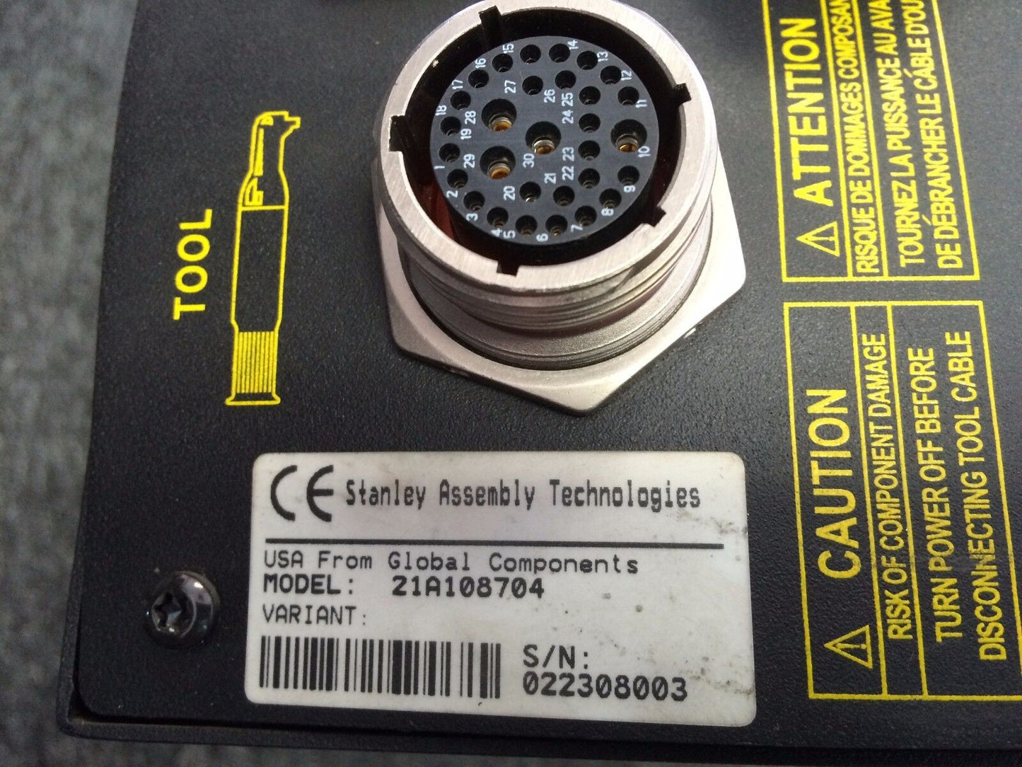 Stanley 21A108704 Nutrunner Torque Controller 44-4D-50 Stanley Z1a108704,Bh,Fi