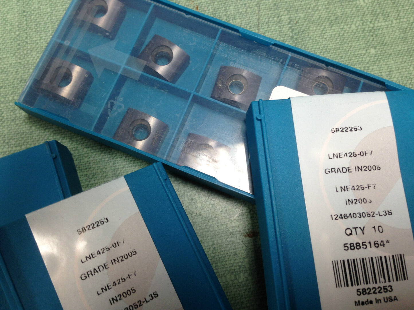 Lot 40 Ingersoll Lne425-0F7 Carbide Inserts,Grade In2005,589R,Lne425-F7,Sj