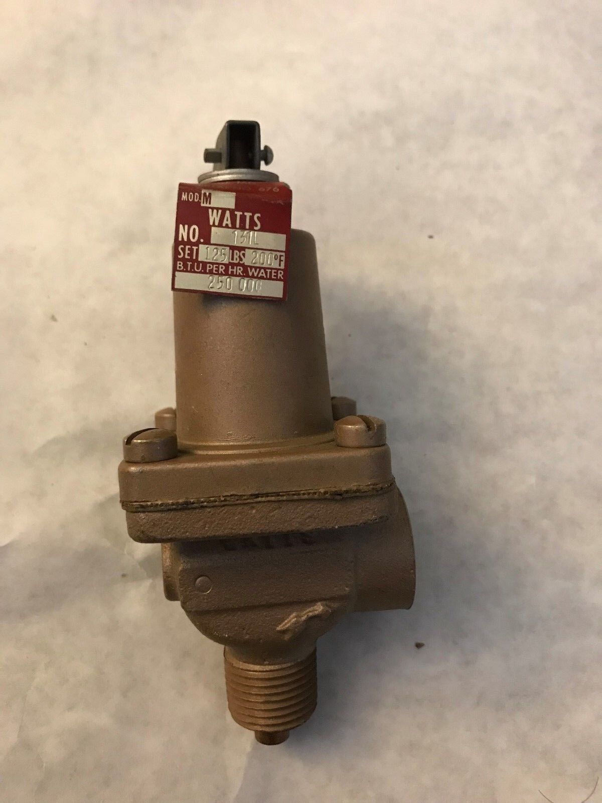 New 1/2" Watts 131L Temperature & Pressure Relief Valve Regulator Watts M,Eh