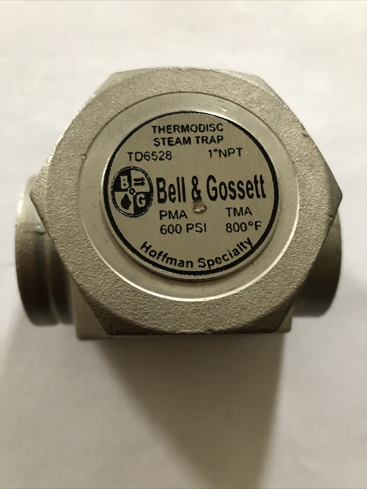 Bell & Gossett Td6528 1” Npt,Hoffman Td6528 Thermodisc Steam Trap,Pma 600Psi,Td