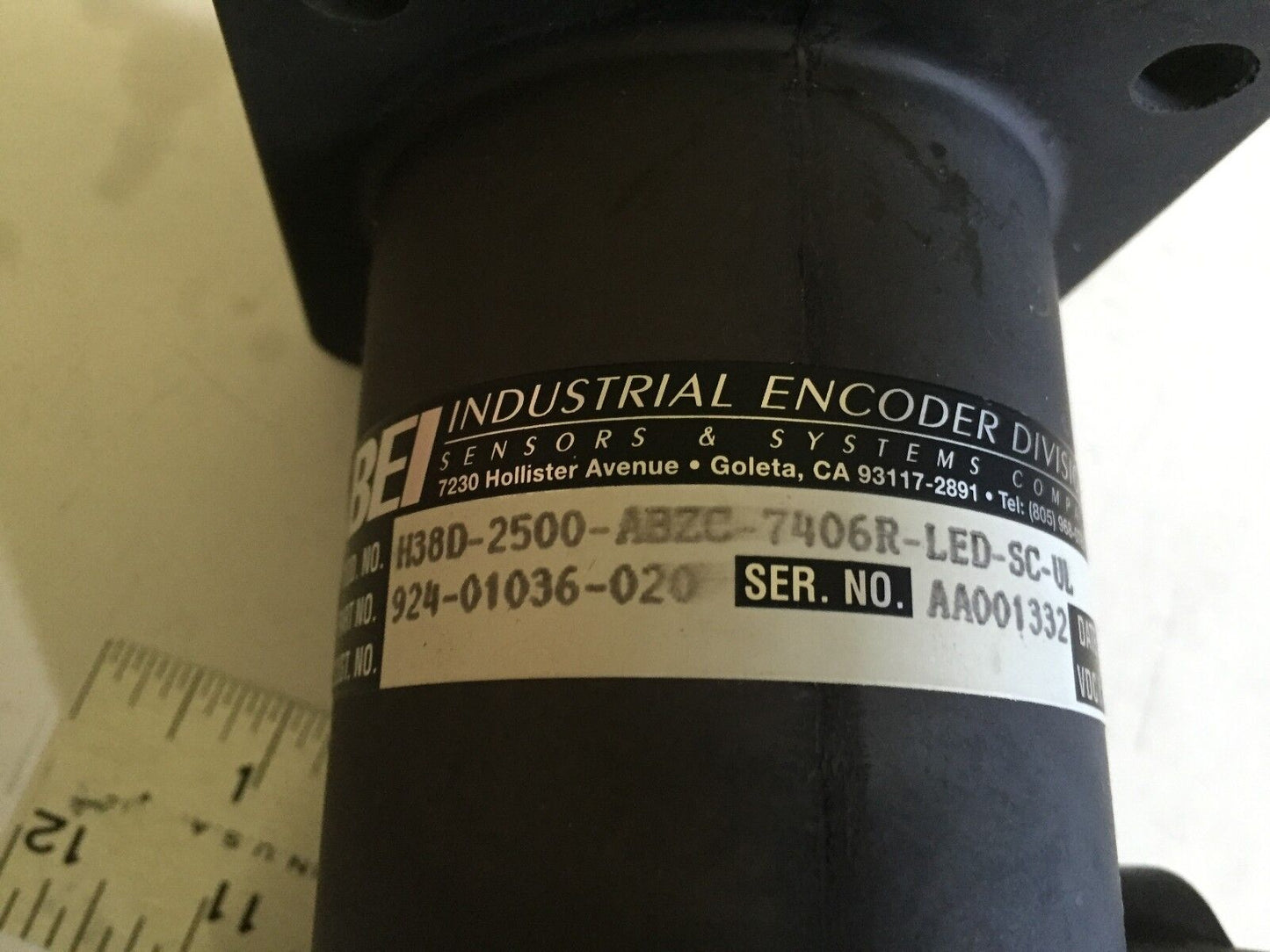 New Bei H38d-2500-Abzc-7406R-Led-Sc-Ul, 924-01036-020 Encoder,Ea