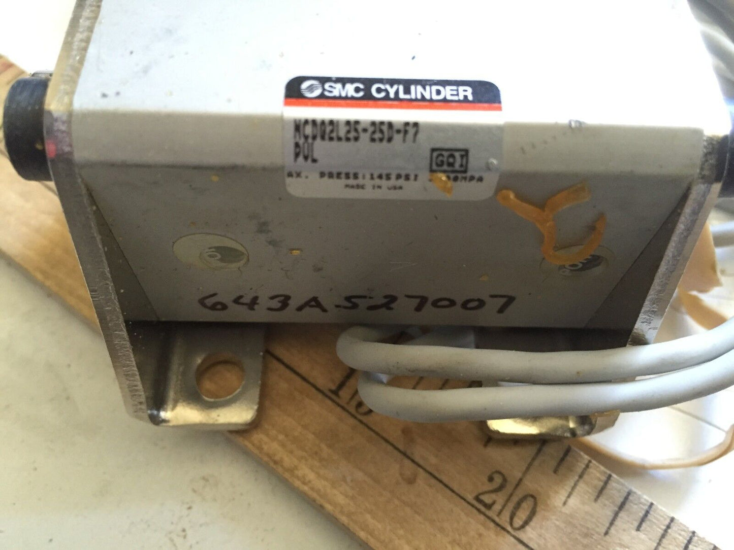 Smc Ncdq2l25-25D-F7 Pvl Actuator1rod 25Mm 25M Stroke Ft,Mnt Cylinder ,D-F7pv,Be