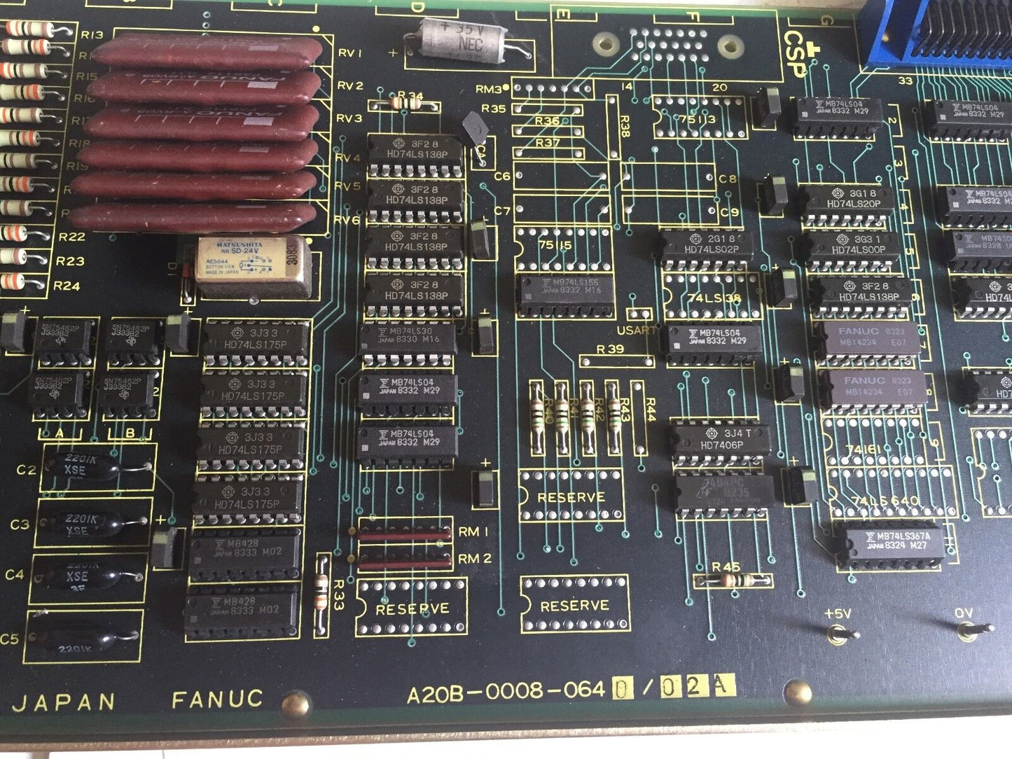 Fanuc A20b-0008-0640,Fanuc A20b-0008-0640/02A Board Module F3t/M,Cy