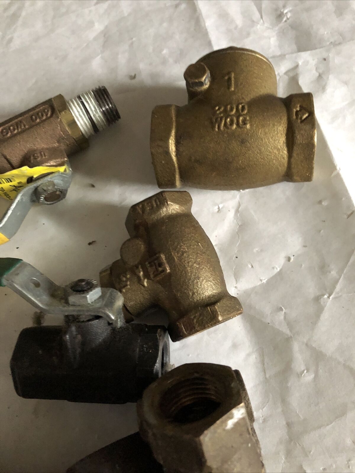 New &Used Lot 3/8,1/2,3/4",1" Union,Check Valve Y-Straner Pipe Plumbing,Ay