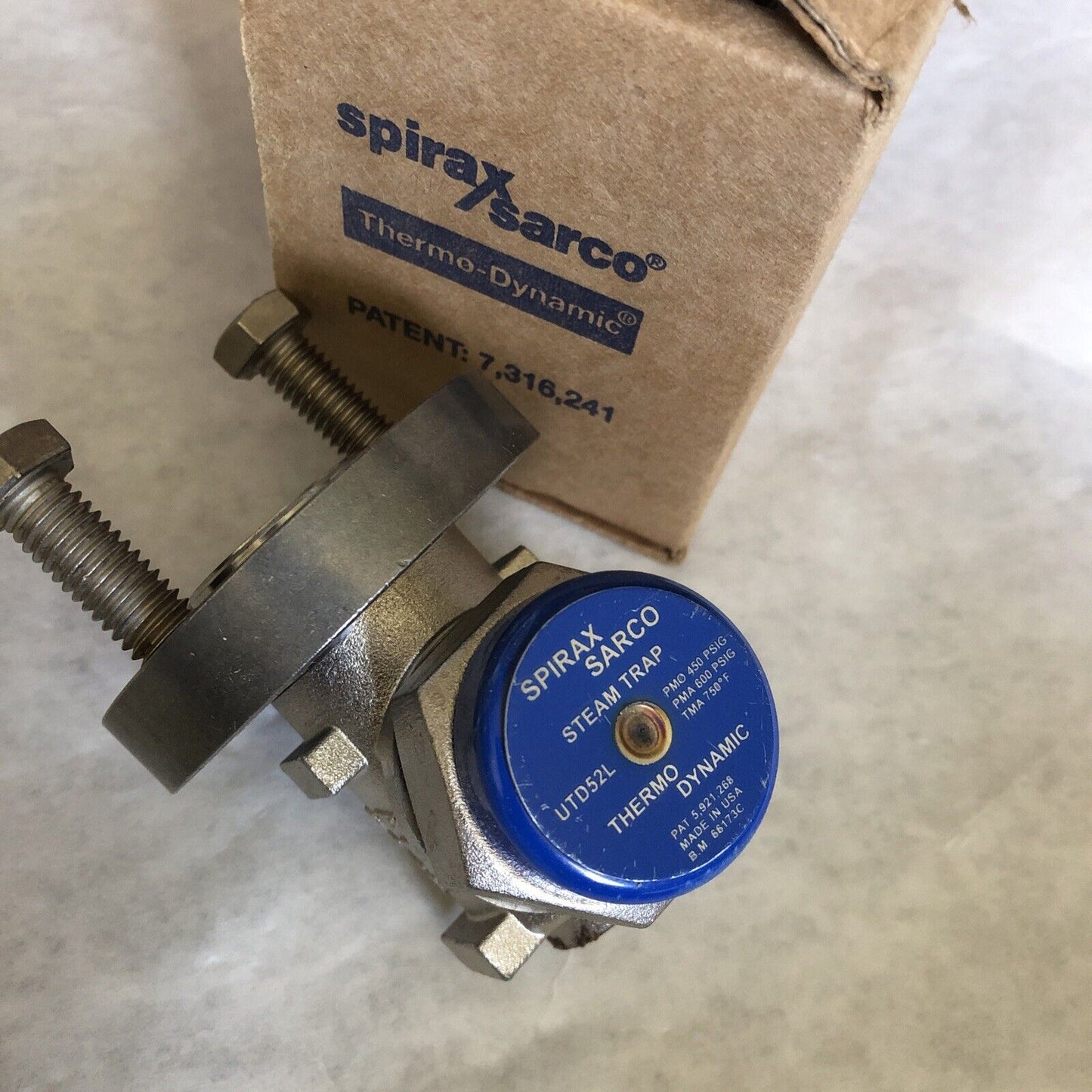 Spirax Sarco Cool Blue Utd52l Thermo Dynamic Steam Trap,A743 Ca40f,Bt,Ay,Bu,Al