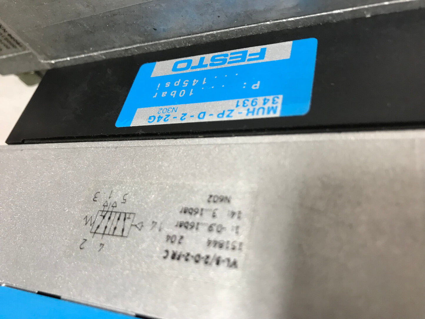 Festo 41P-2-03-Pyz-Mp4:3(M),Terminal Manifold Valve Vimp-04-D-2,Muh-Zp-D-2-24G
