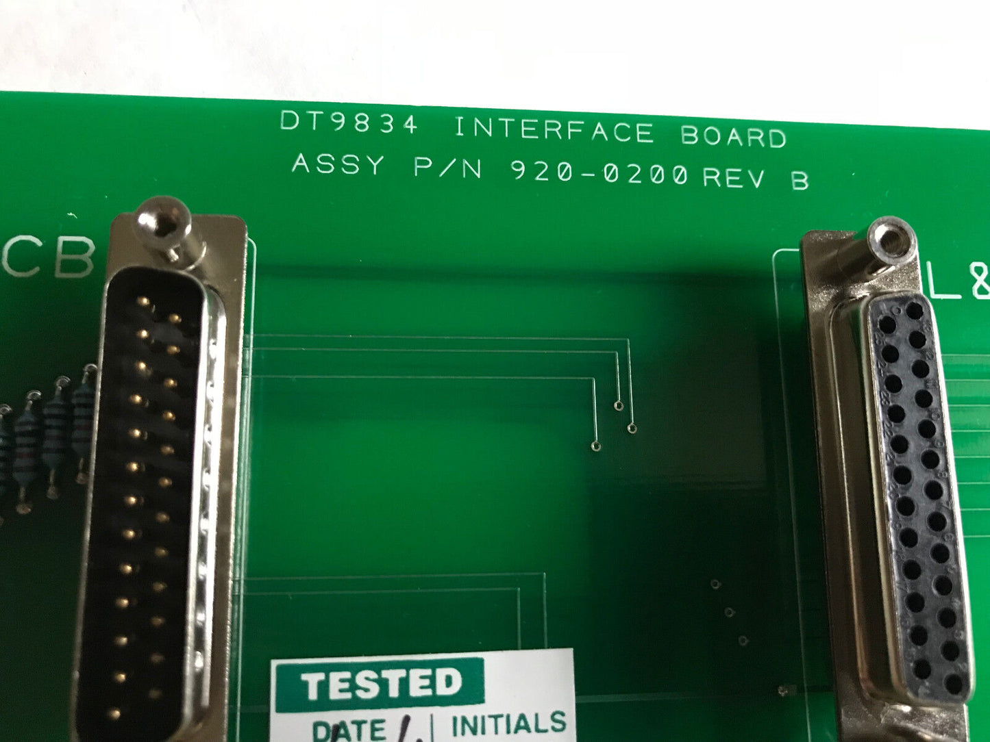Spire Lcb Dt9834 Interface Boards Pcb, 920-0200 Rev B L&M,Sb