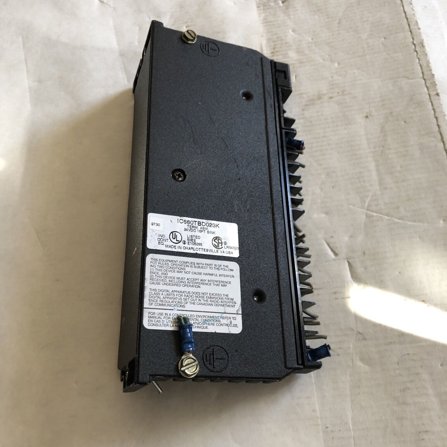 Ge Fanuc Ic660tbd023k,Ge Fanuc Ic660tbd023k Terminal Assembly,Ic660ebd021e,Sa