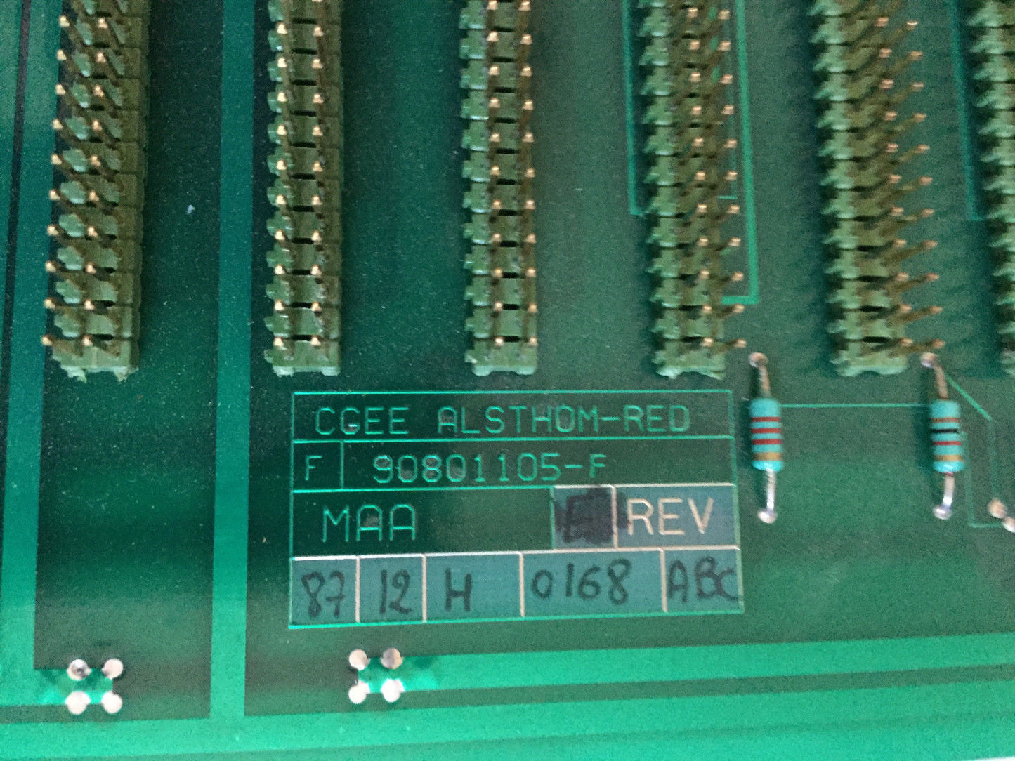 Cgee Alsthom Maa, 90801105-F Rev.F, Cgee Alsthom-Red Pcb Board,Cz