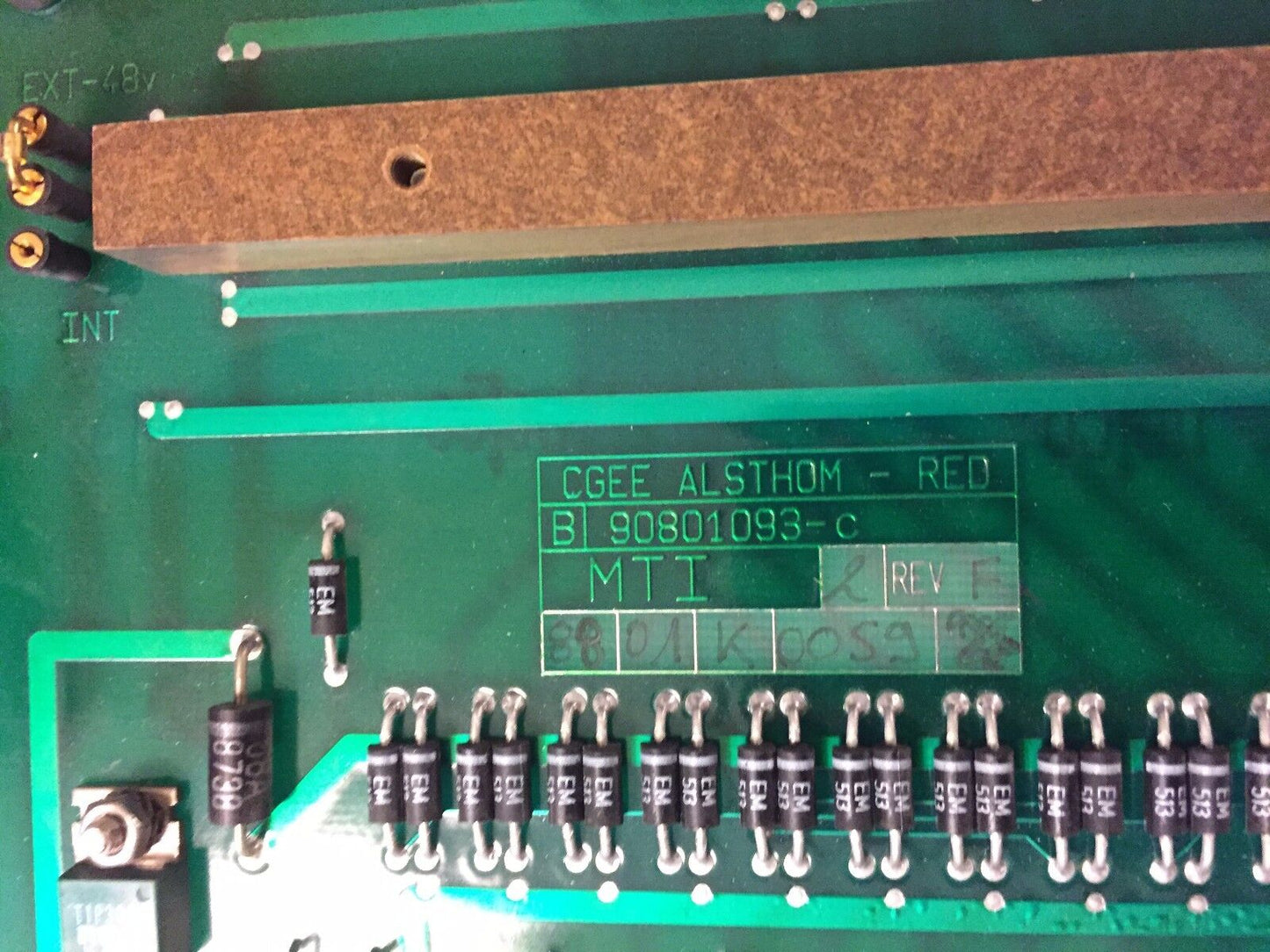 Cgee Alsthom-Red 90801093-C,Mti Cgee 90801093-B Cegelec Module,Ed,Bl