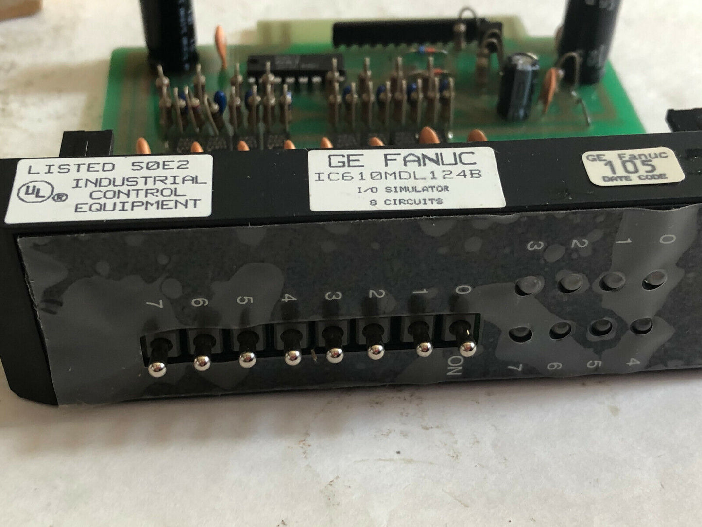 New Ge Fanuc Ic610mdl124b I/O Simulator 8 Inputs Ic610mdl124,1C610mdl124b ,Hj