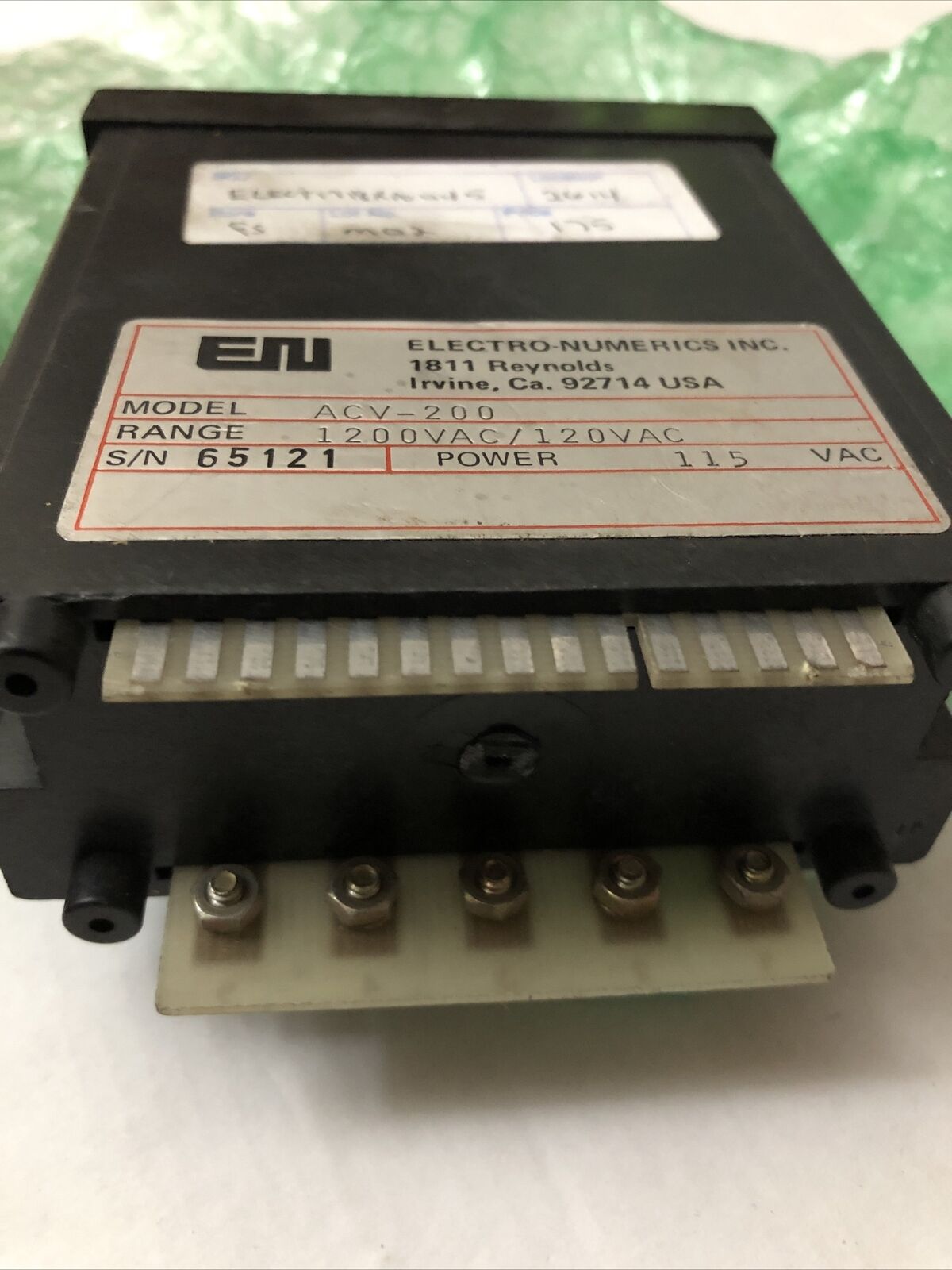 Electro Numerics Acv-200 Display, 115Vac,Cw