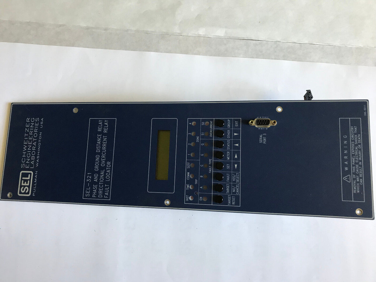 New Schweitzer Engineering Laboratories S0130 Sel-321 Front Panel Assembly,Sb