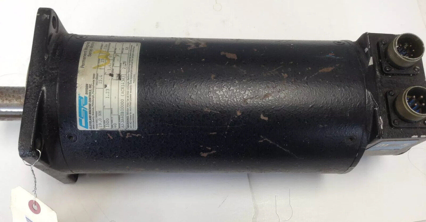 Csr,Cleveland A53a40b10000 Acr14 3A,Ac Servo Motor,230 Vac,2.53 Kw,1500 Rpm,Ti