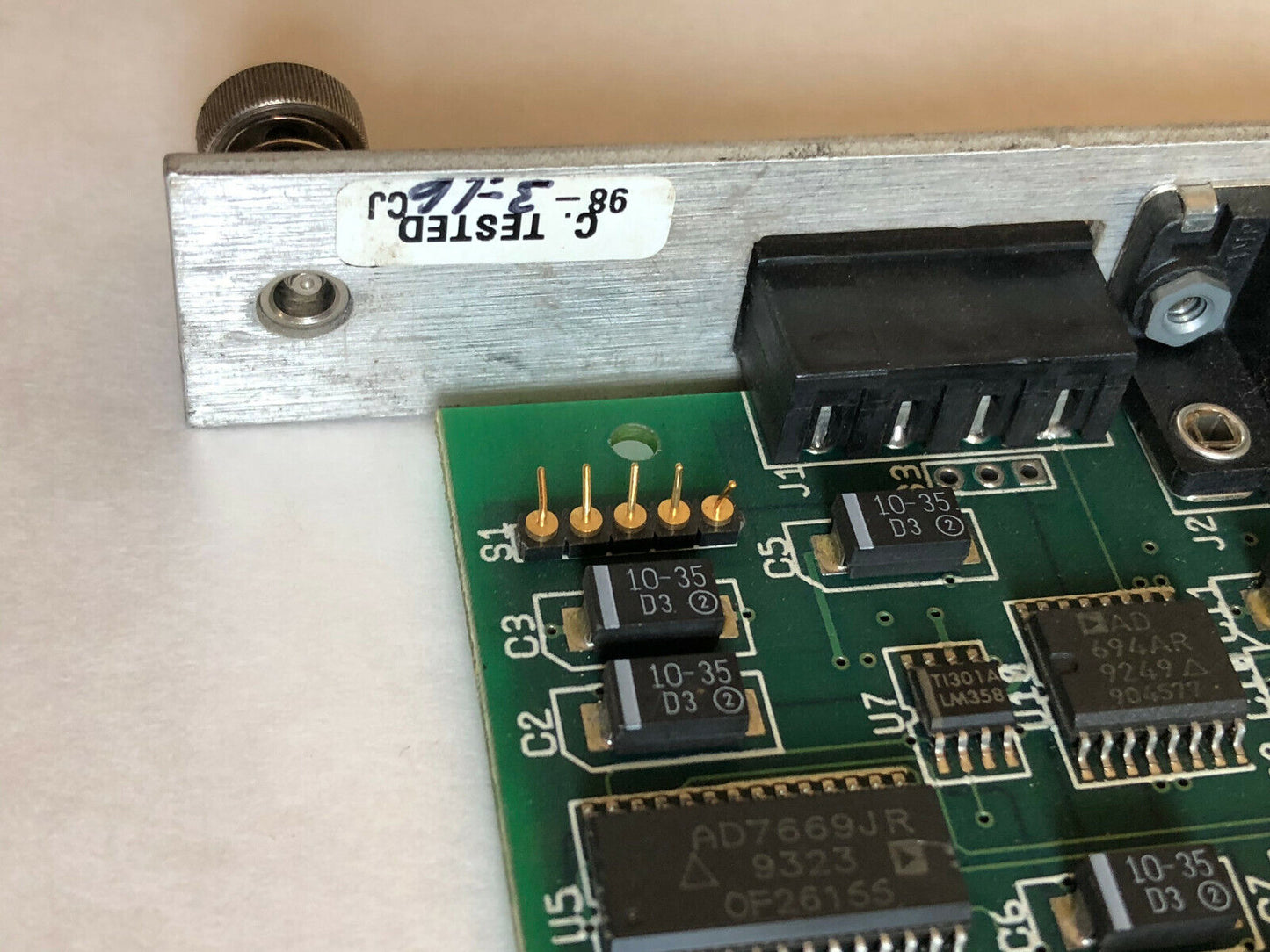 Lot 2 Medar Medweld 3001 1993 642-3 Pcb Board One Missed Front Panel,Dk