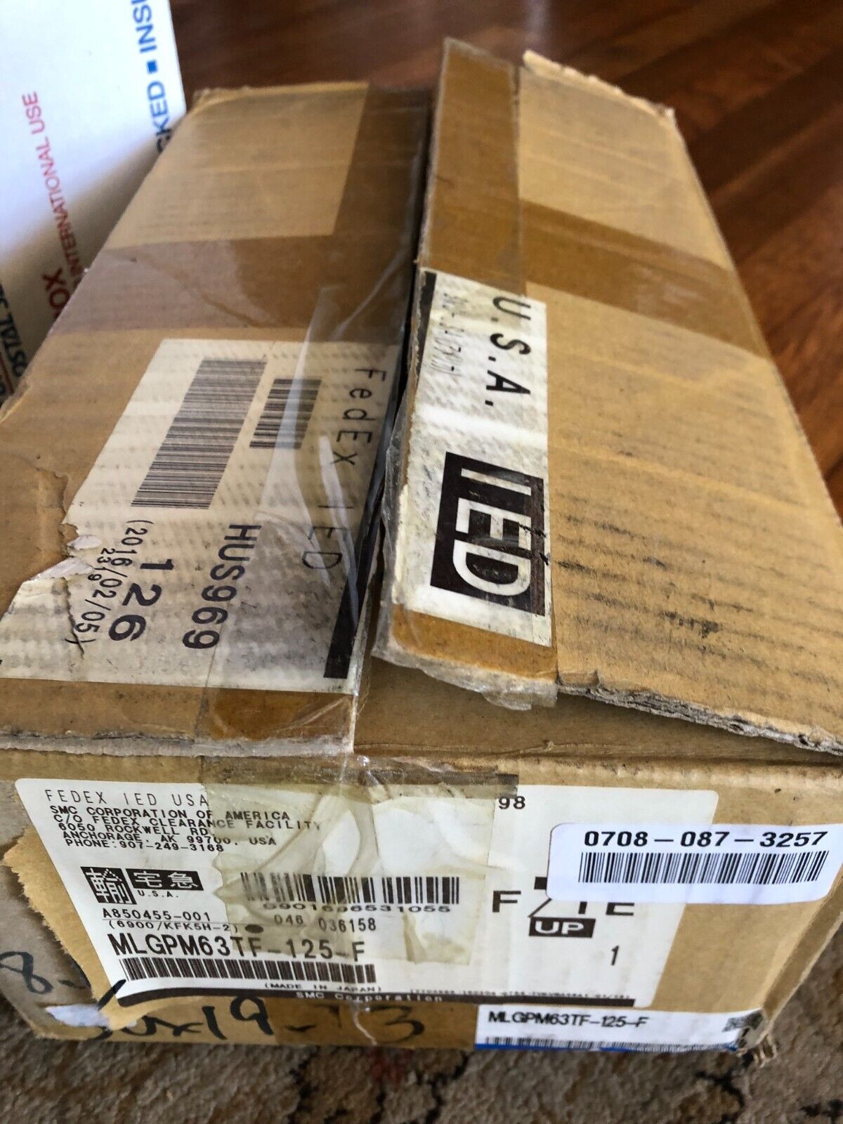 New Smc Mlgpm63tf-125-F Slide Cylinder,Smc Mlgpm63tf 125 F,An