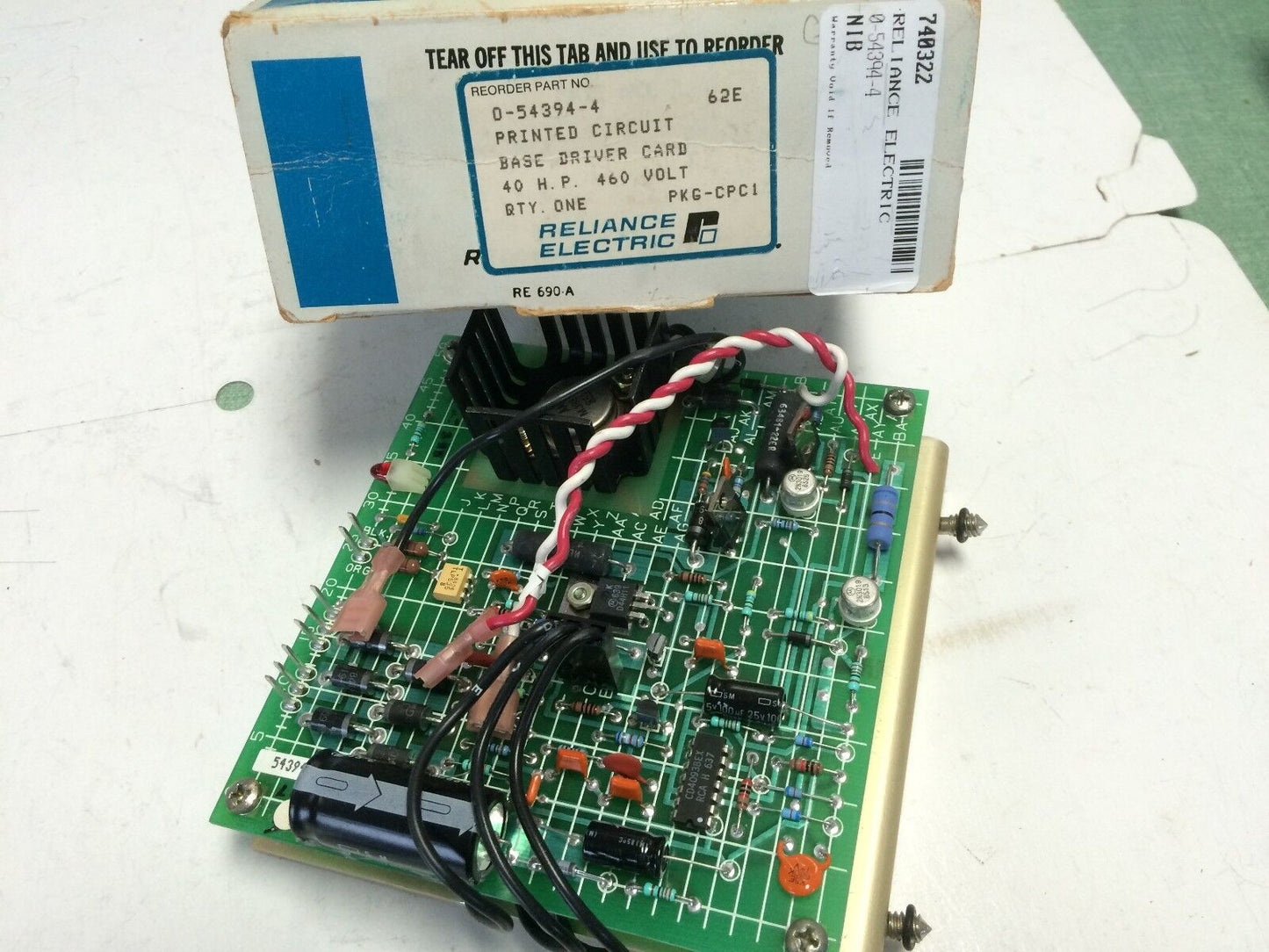 Nib Reliance Electric 54394-4 Pc Board Driver Inverter 0-54394,En,Cn