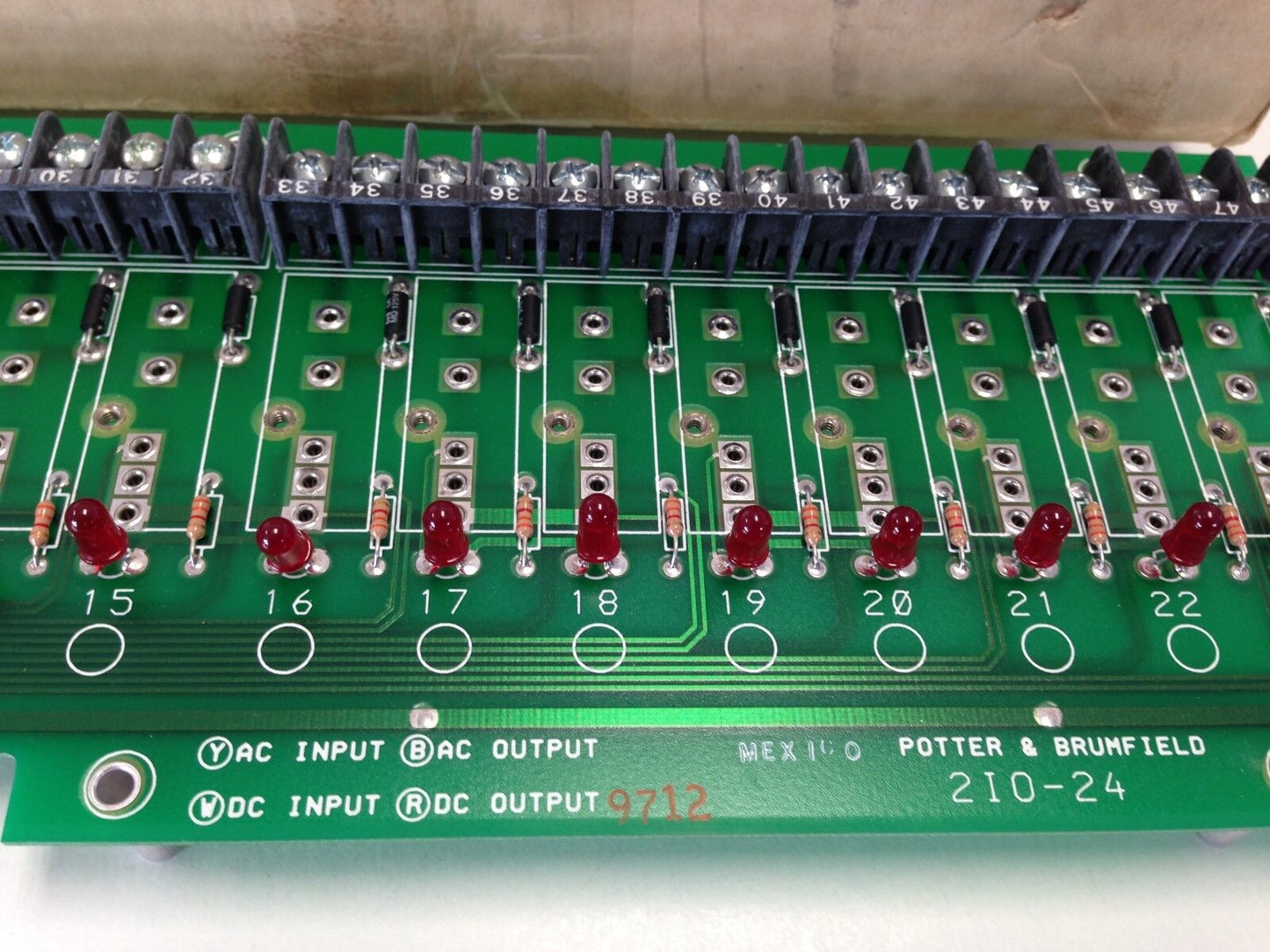New Potter & Brumfield 2Io-24 I/O 2I0-24 Board,Dl