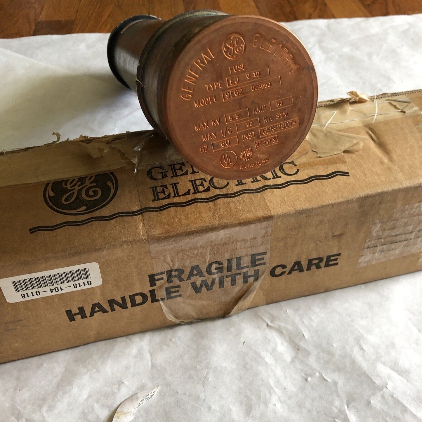 New Ge 9F62 Dcb080 Fuse,Ge Ej 0-1D Fuze 80Amp Gek-28074,175 Fuse Rating,80A,Bd