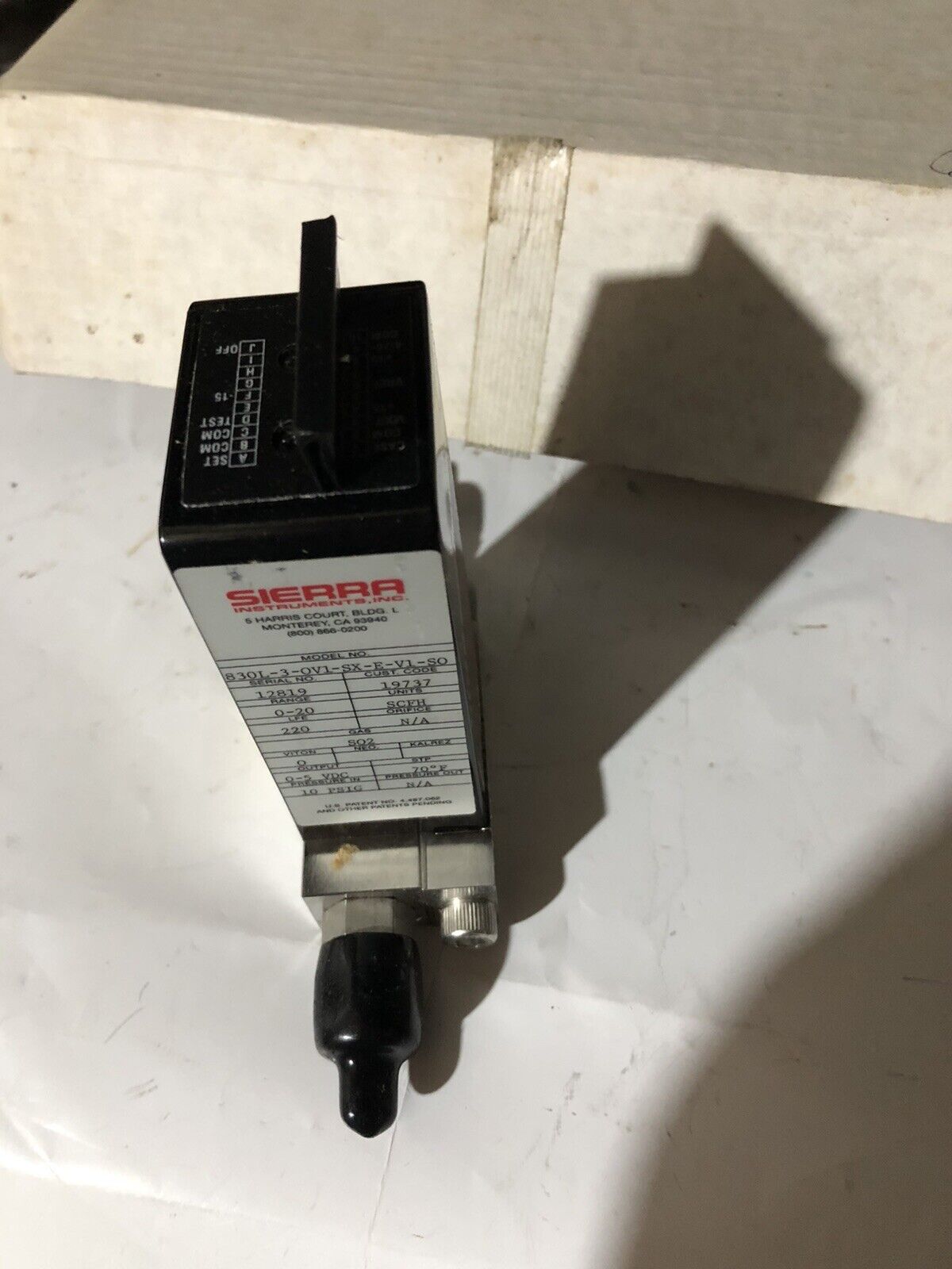 New Sierra 830L-3-0V1-Sx-E-V1-S0 Side Trak Mass Flow Meter & Controller,To