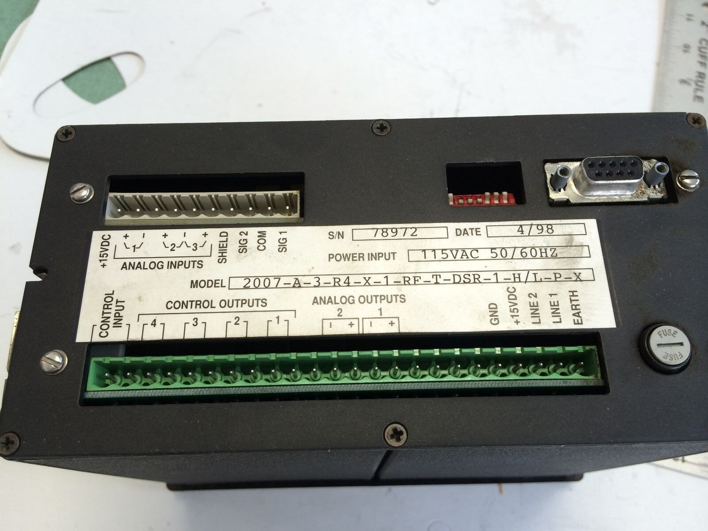 Hoffer Flow Controls Flowstar 2007-A-3-R4-X-1-Rf-T-Dsr-1-H/L-P-X 15Vdc,Bf