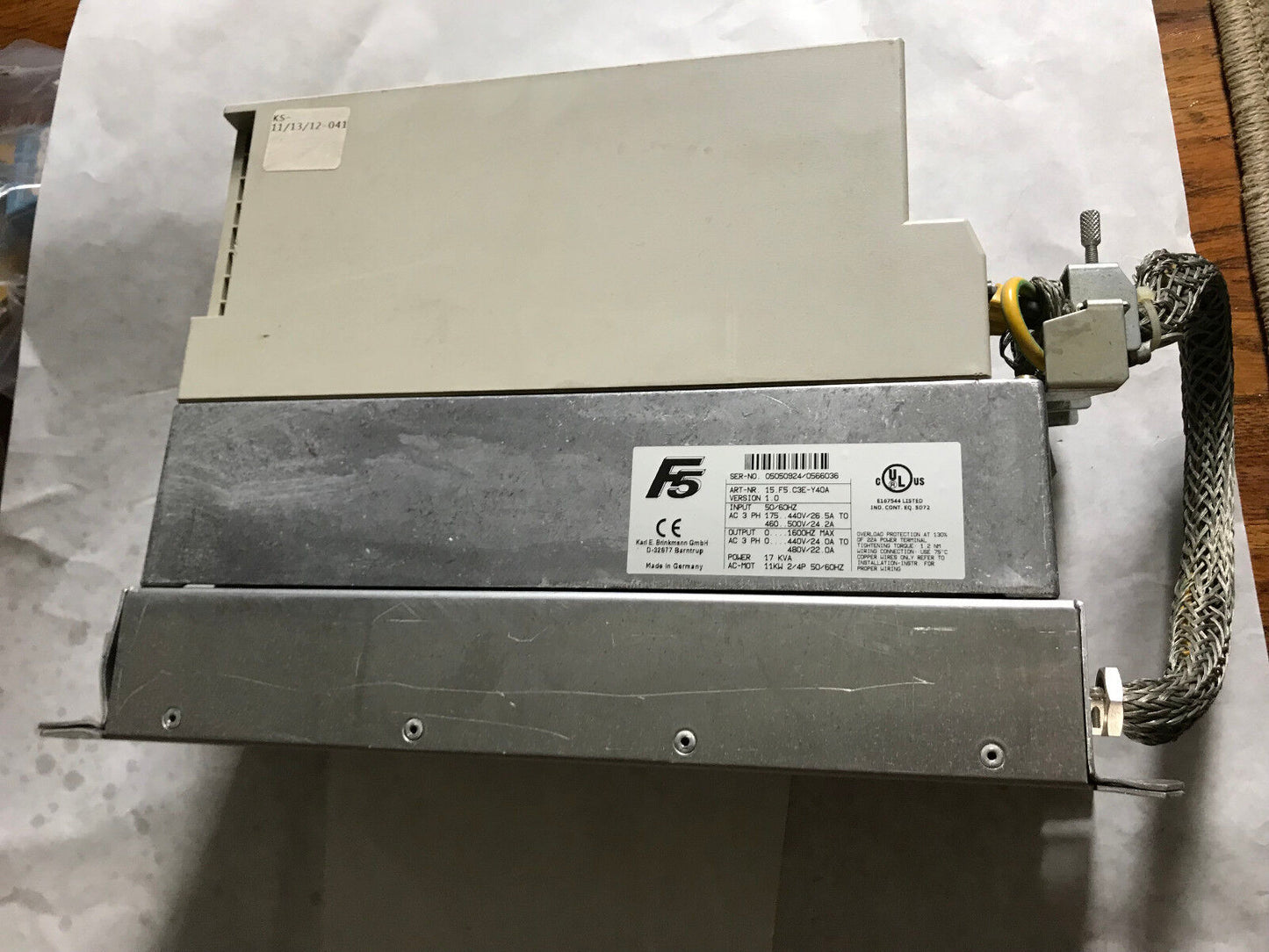 Keb Combivert Ac Drive 3Ph 440V 26.5A 15.F5.C3e-Y40a Ver-1.0 15.F5.C3e-Y4oa,Ag