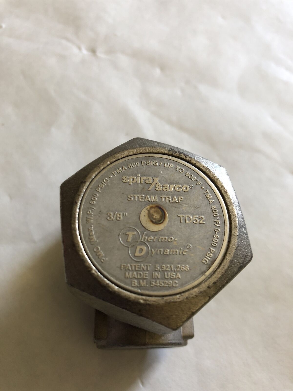 New Spirax Sarco 3/8” Td52 Steam Trap Spirax Sarco 54529C,Thermo Dynamic,Bm