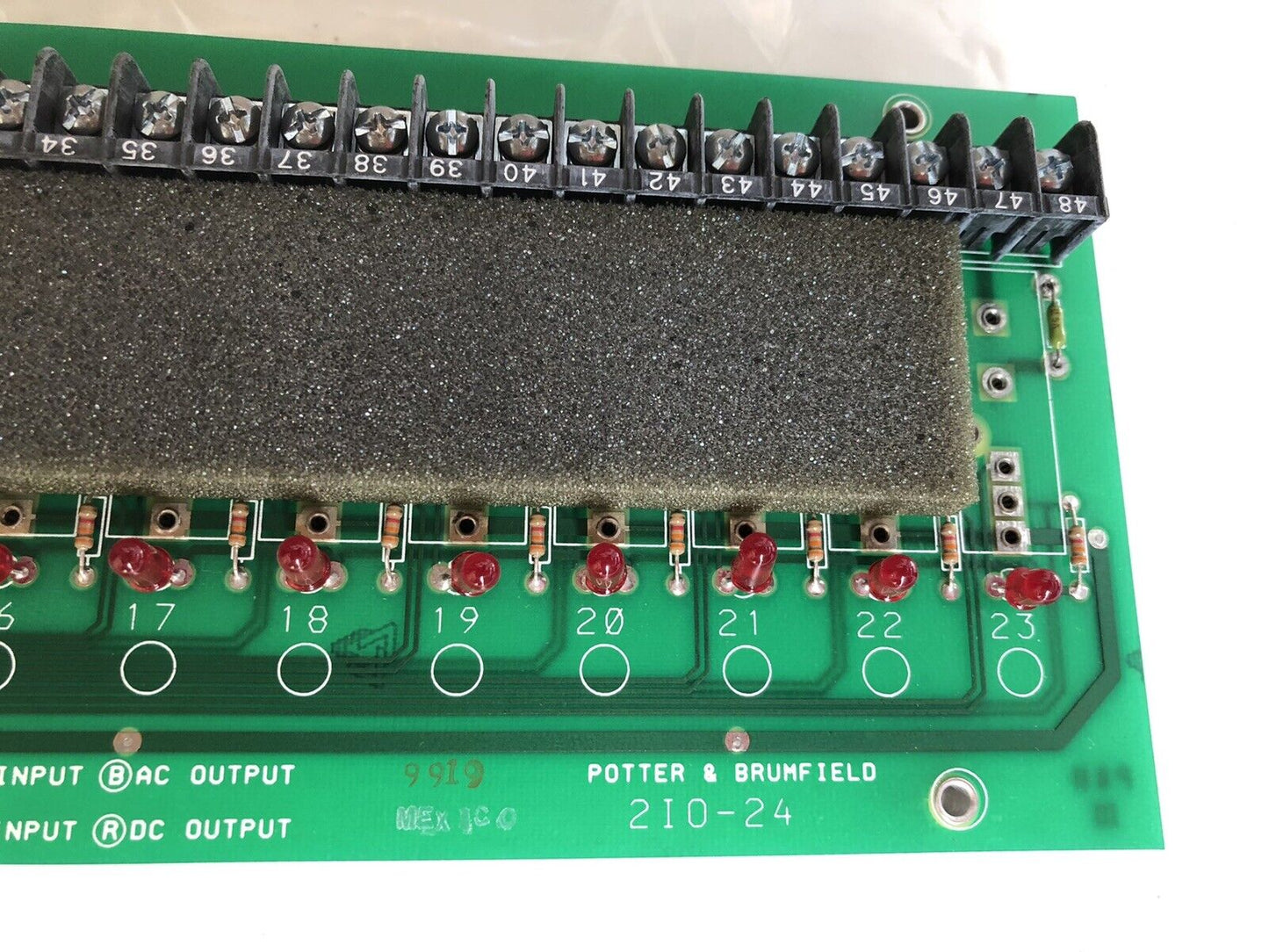 New Potter & Brumfield 2Io-24 I/O 2I0-24 Board,Dl