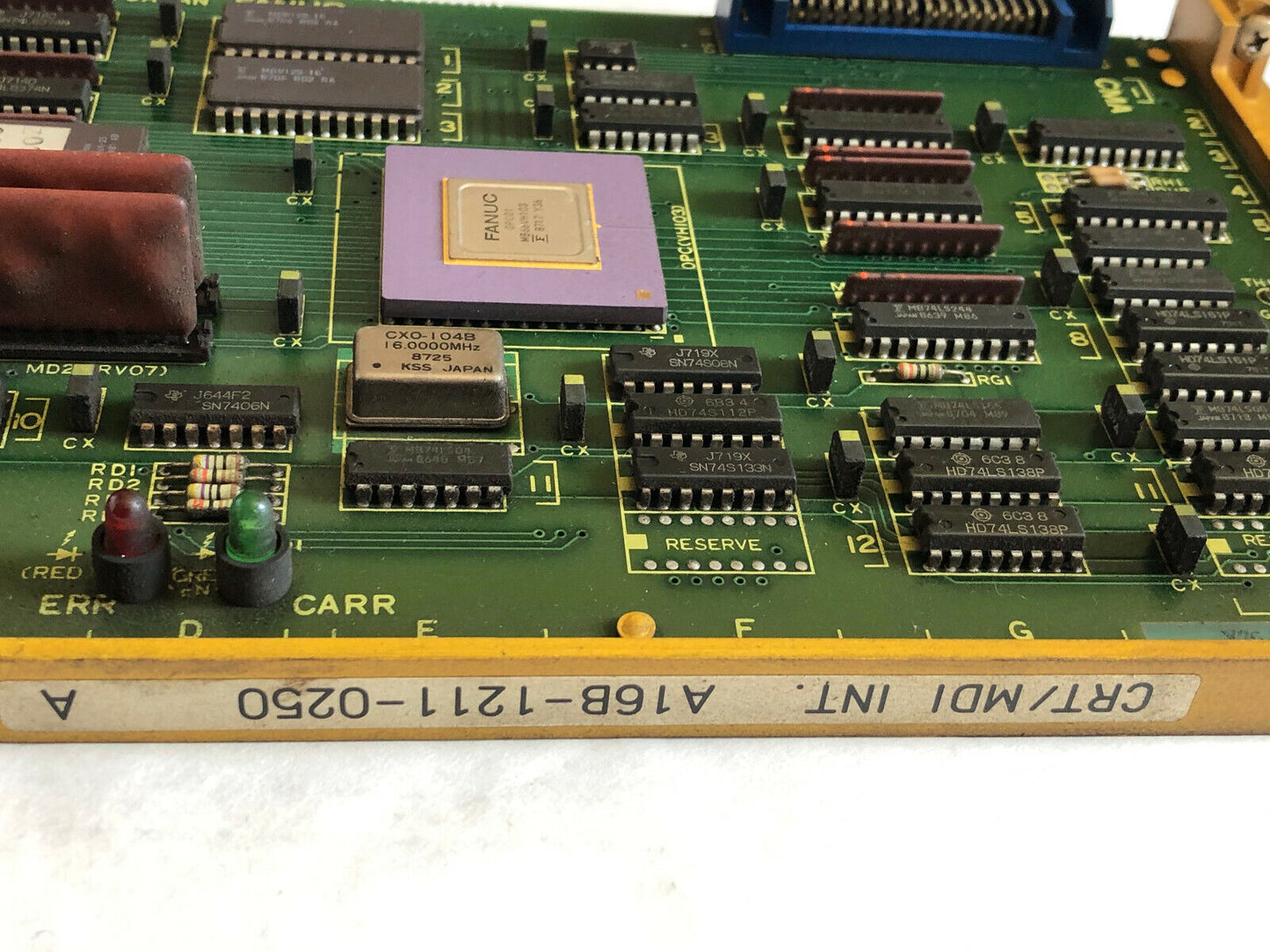 Fanuc A16b-1211-0250 / 03A Crt/Mdi Int. Board,A16b-1211-025,Cf
