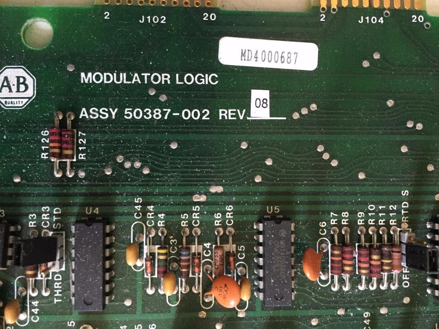 Allen-Bradley 50387-002 Rev08, Allen-Bradley 50387-002 02 Modulator Logic,Ae,Az
