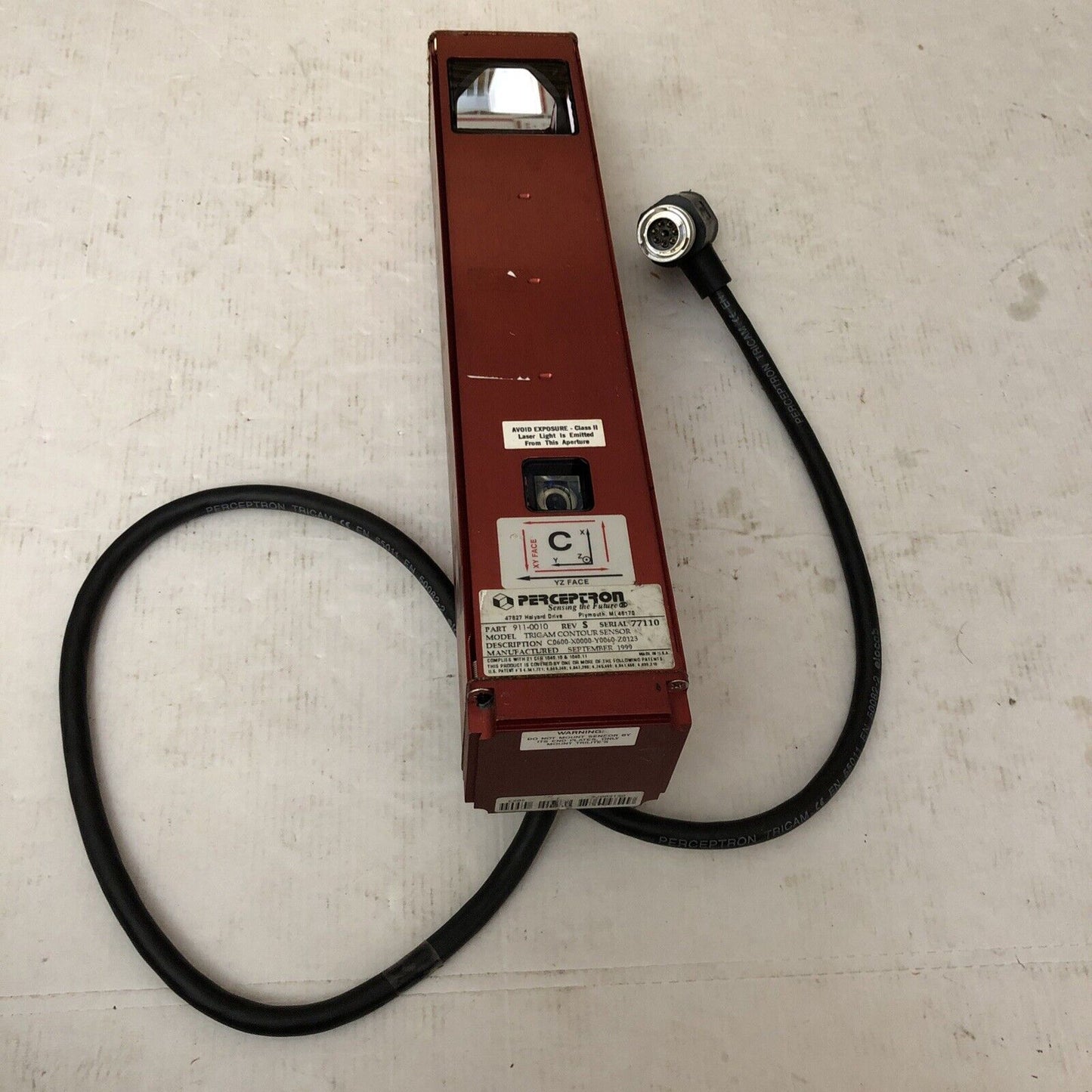 Perceptron Tricam Laser Digital Surface 911-0010,C0600-X0000-Y0060-Z0123,Bf,Cs