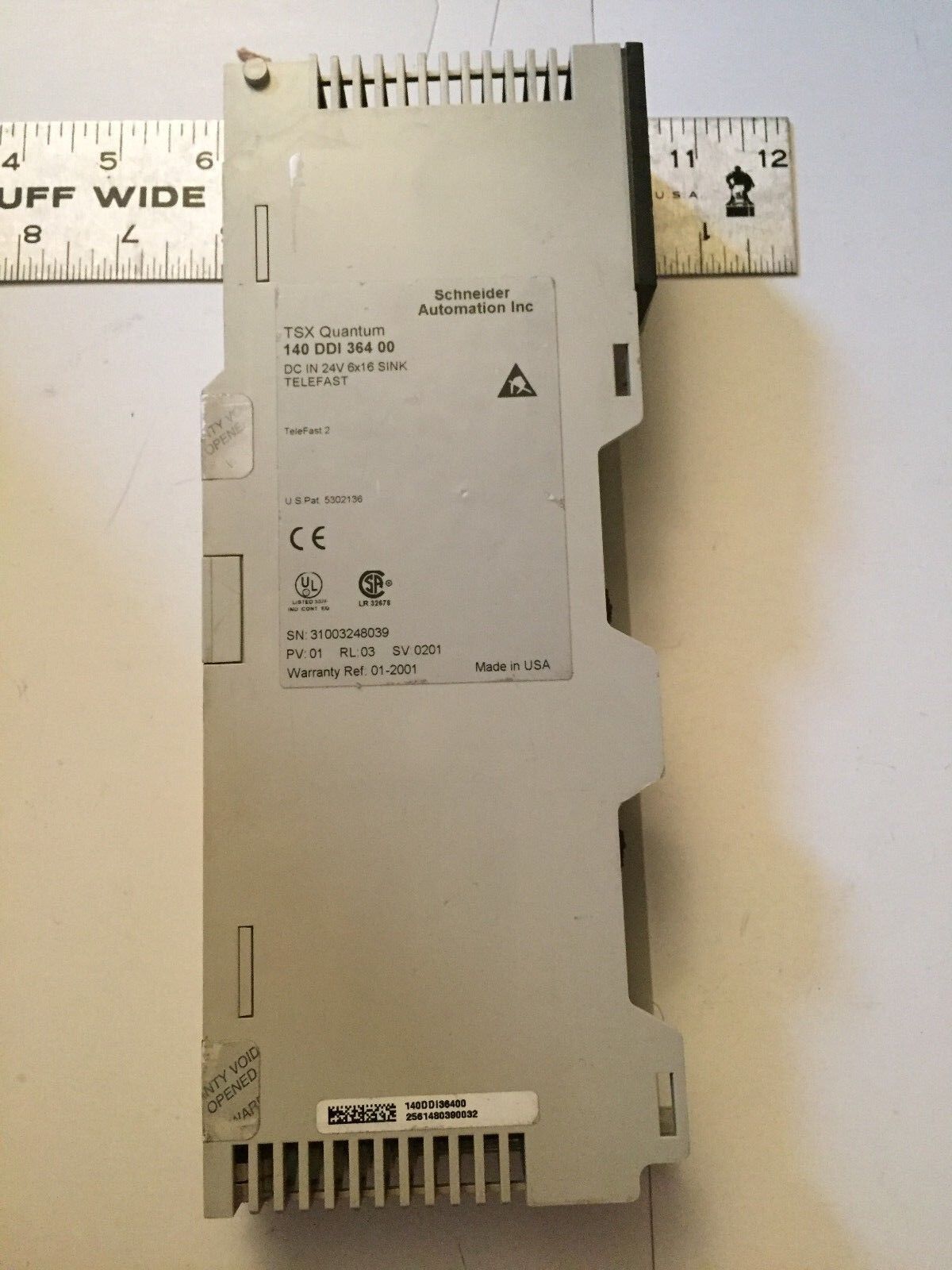Schneider 140 Ddi 364 00,Tsx Quantum, Modicon Input 96 Point 24Vdc,Ag