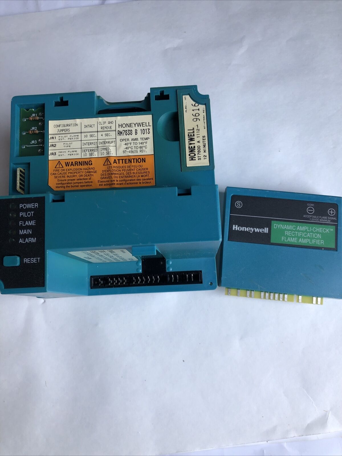 Honeywell Burner Control Rm7838 B 1013, Dynamic R7847 B 1031,St7800 A 1112,Fc