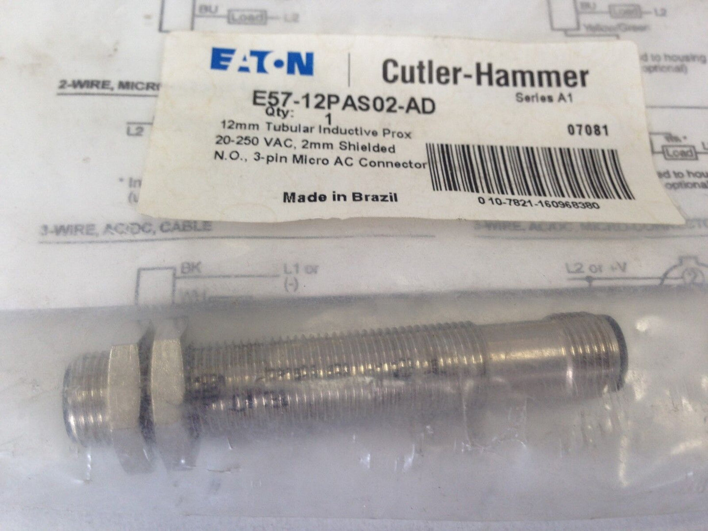 New Eaton Cutler-Hammer E57-12Pas02-Ad Sensor,Bu