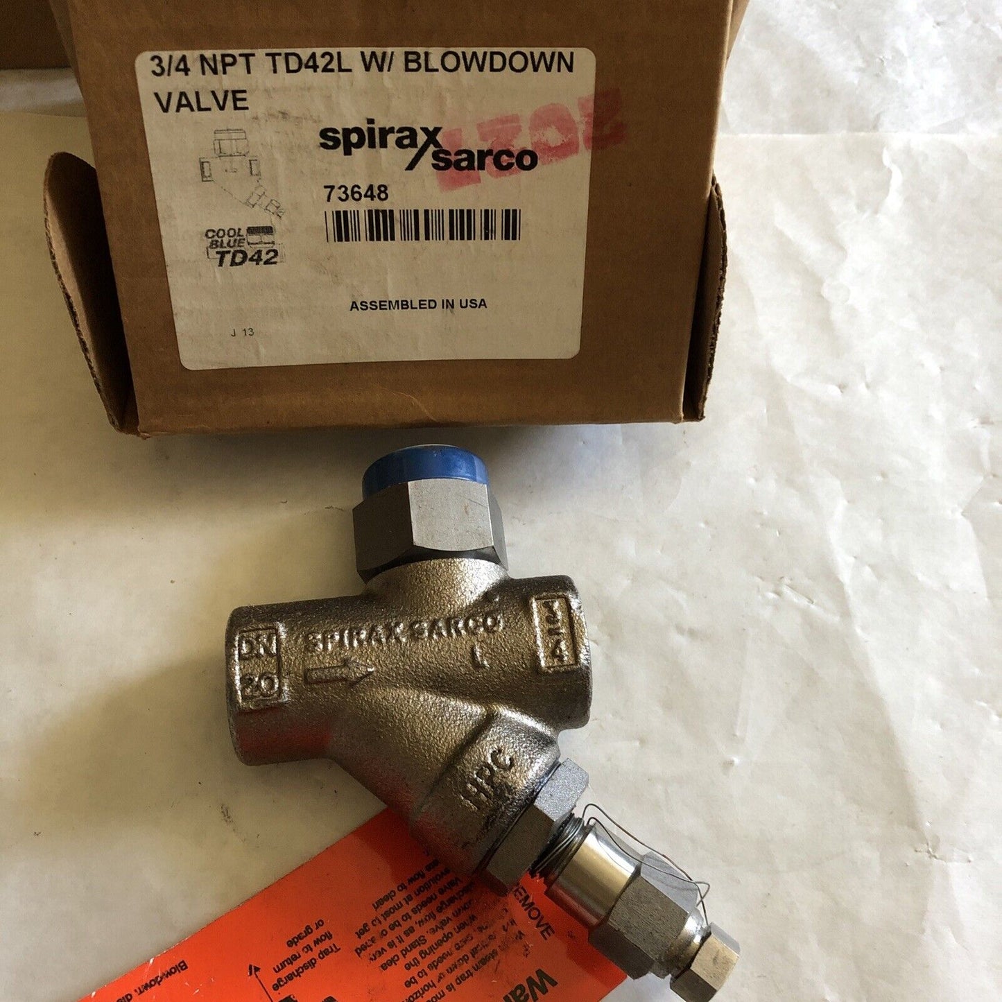 New Spirax Sarco Td42l Thermodynamic 3/4" Npt A743 Ca40 Cool Blue Steam Trap,Bt