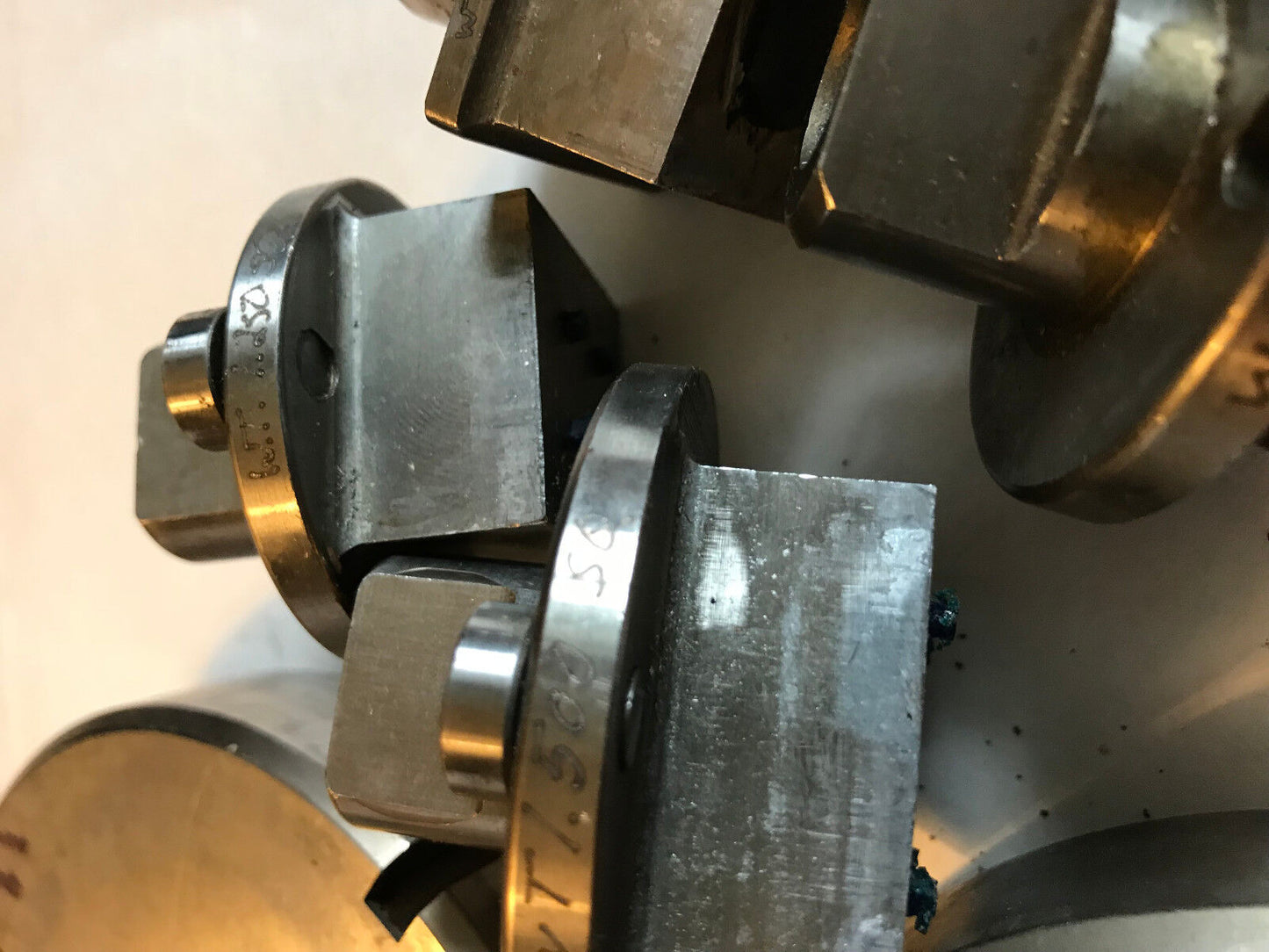 Lot 5 Sets Strippit Thick Turret Square Punches Dies,1.250",Wt 1.500",1.268,Ad
