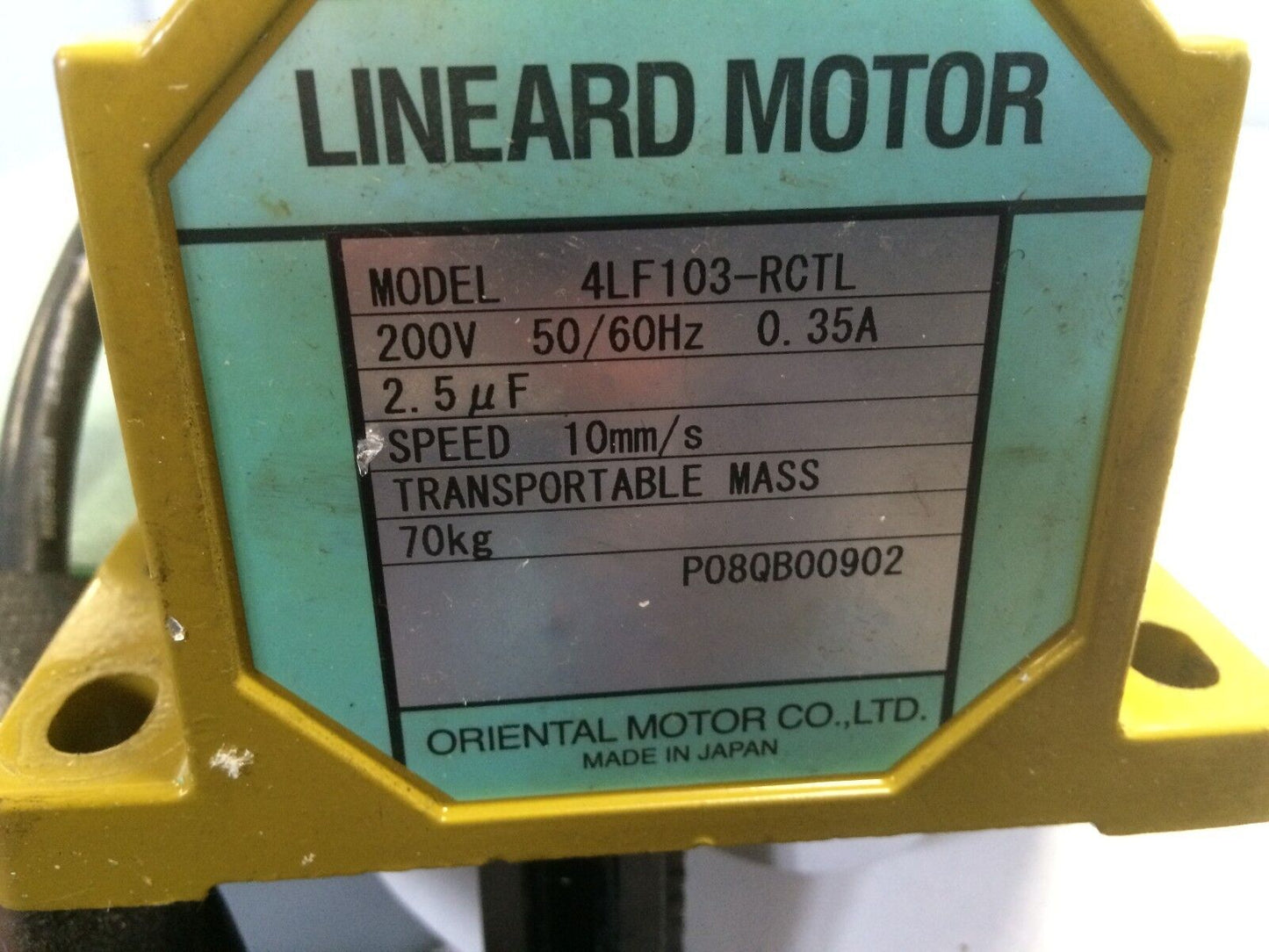 Oriental Motor Brake 4Lf103-Rctl Lineard Motor,200 V Om Omron D4mc-5040,Tj