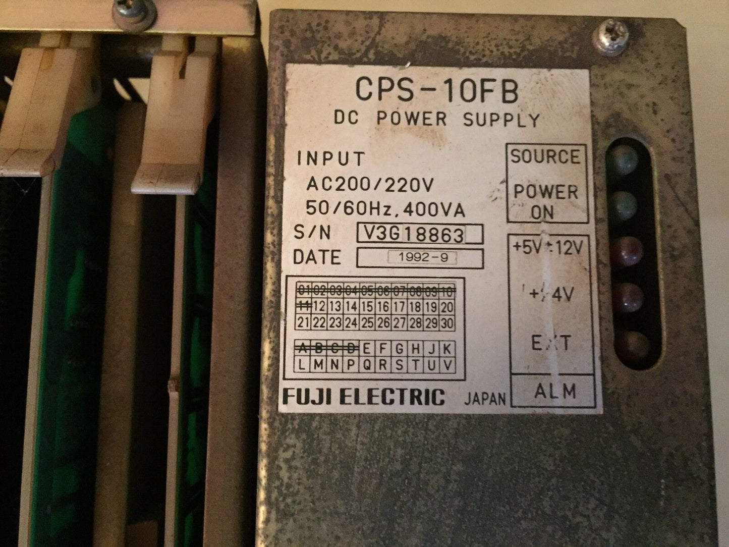 Yaskawa Electric Jznc-Rk41-4 Rack With Cps-10Fb,Cpi1,Mmi4, Mmi3 Board,Ch