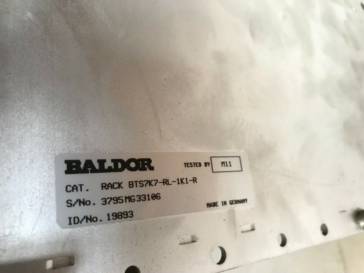 Baldor Rack Bts7k7-Rl-1K1-R,Bts10-200-15-R,Bts10-200-60-R,Bts 10,Asr Assembly,So