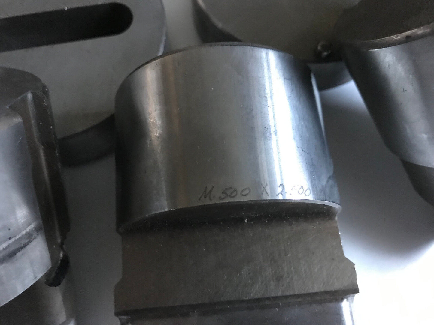 Lot 5 Wiedemann Oval/Obround Punch Die Sets .500X2.500,M.472X2.362,1.250X2.3,Et
