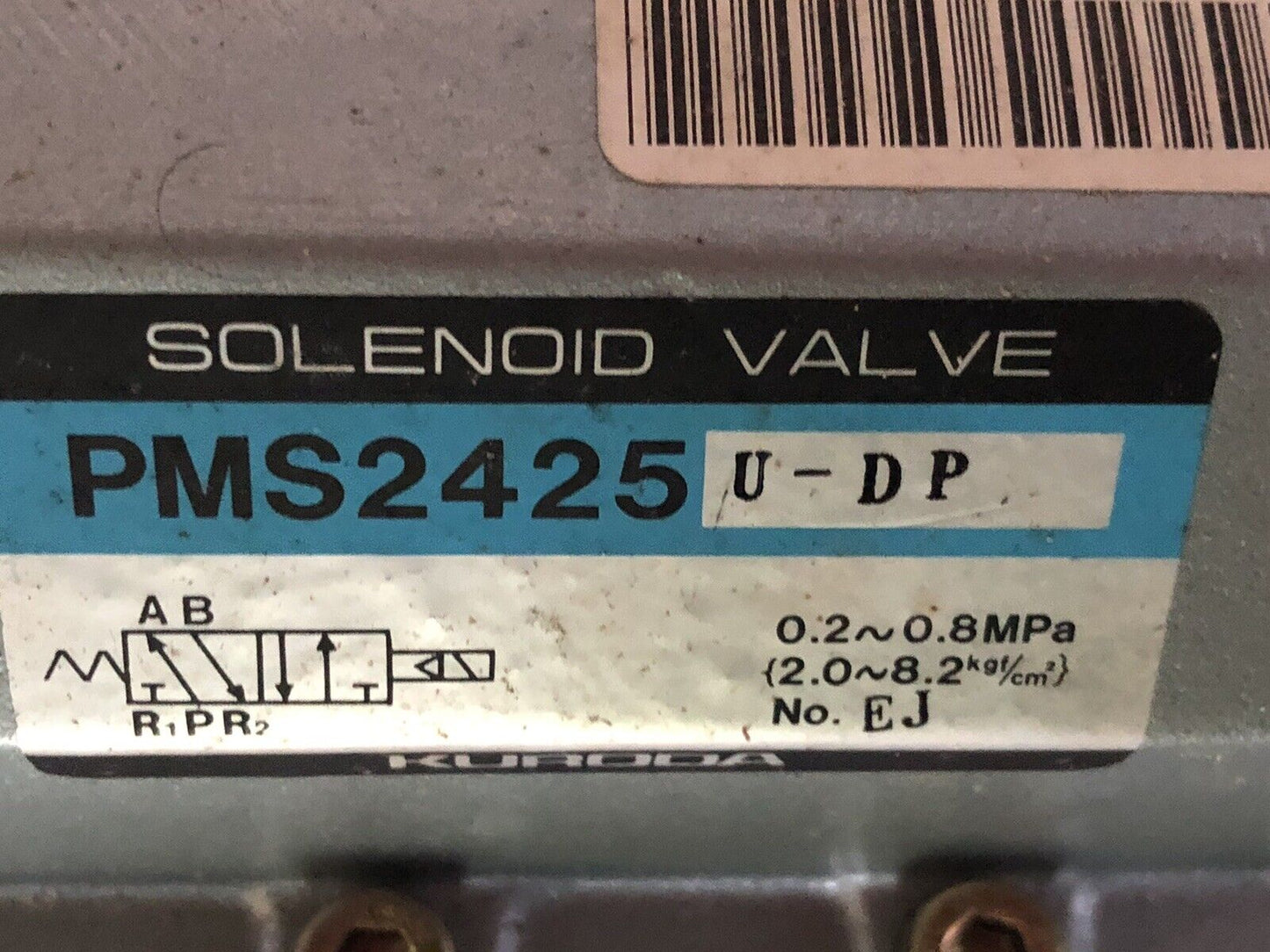 New Kuroda Pms2425u-Dp Solenoid Valve, 100/110 V Pms2425 U-Dp,Dh