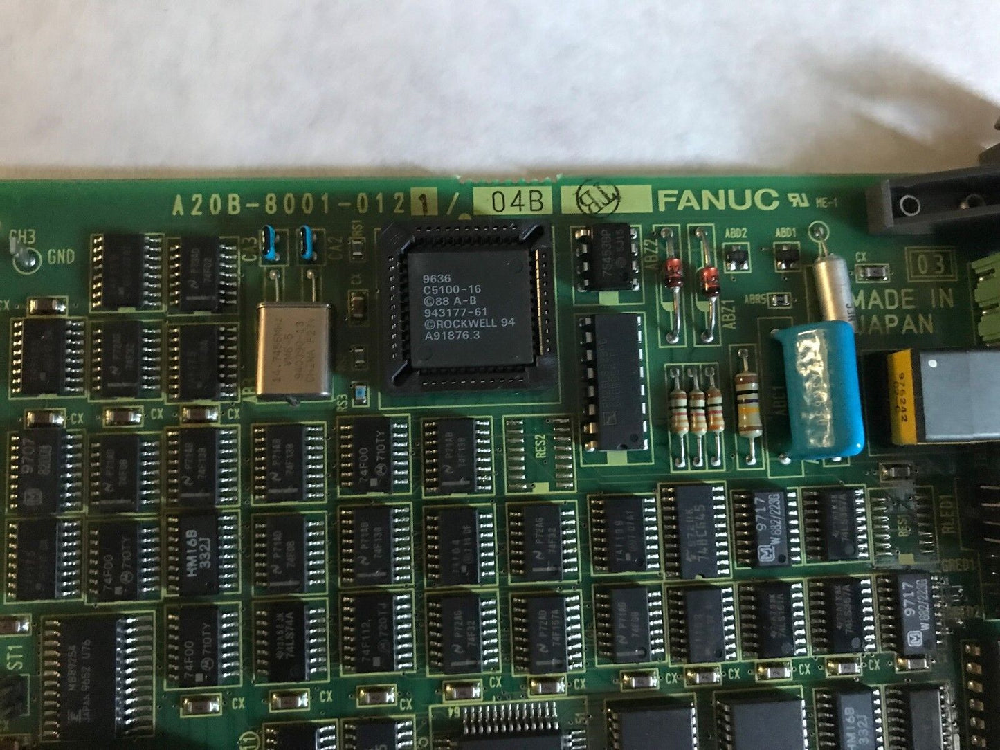 Fanuc A20b-8001-0121/04B,Fanuc A20b-1006-0220/01A Cna Robot Processor,Eh