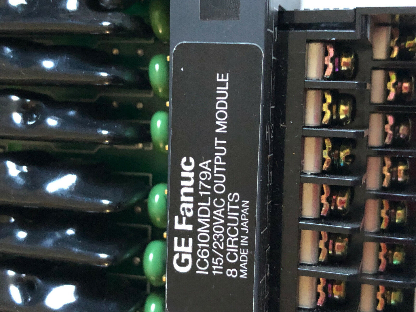 Ic610mdl179a Fanuc Ge E-20T-1, 890711 Output,115/230Vac Term Blk 8 Pt,Sf